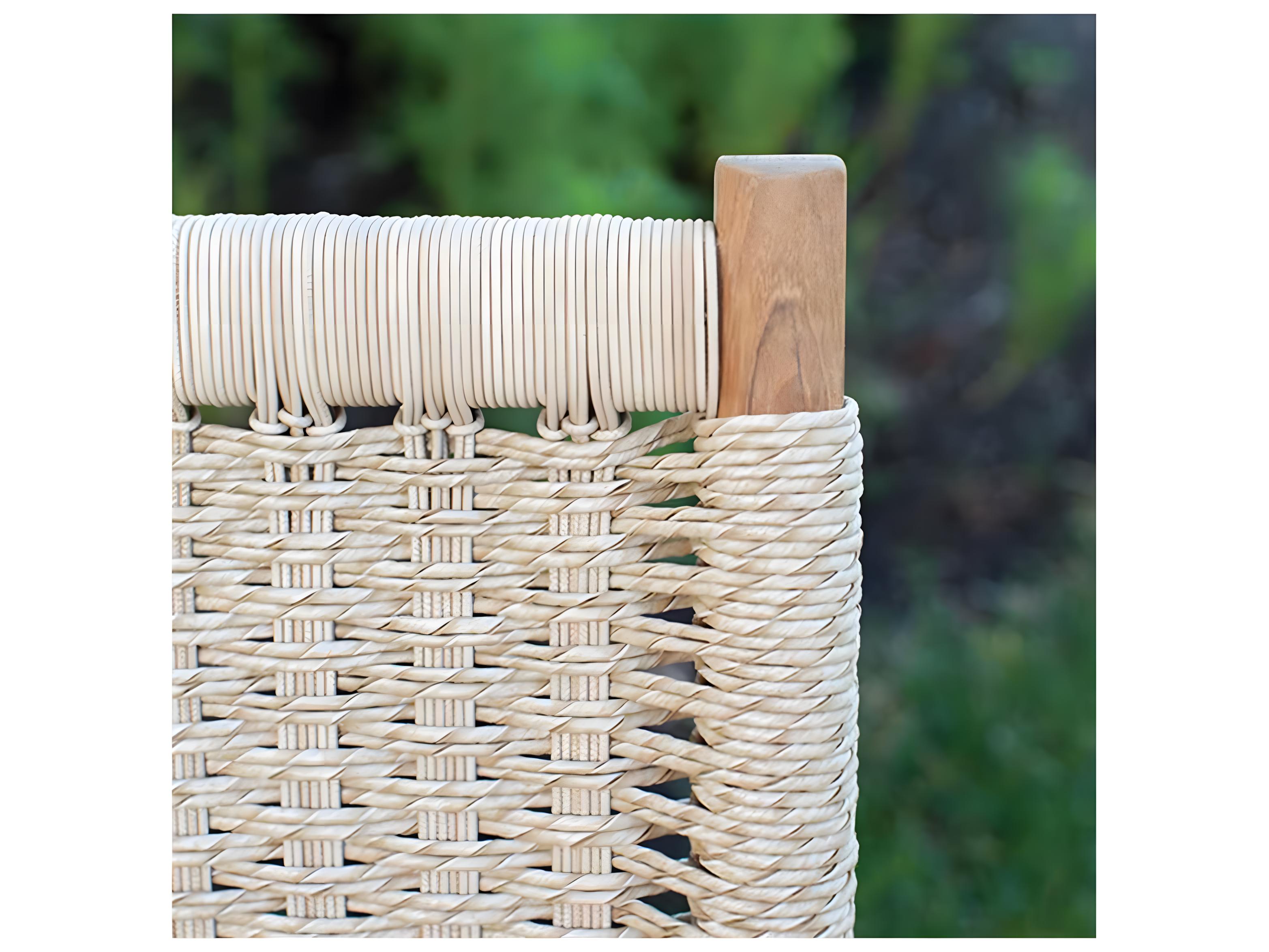 Kingsley Bate Hudson Teak Rope Dining Arm Chair