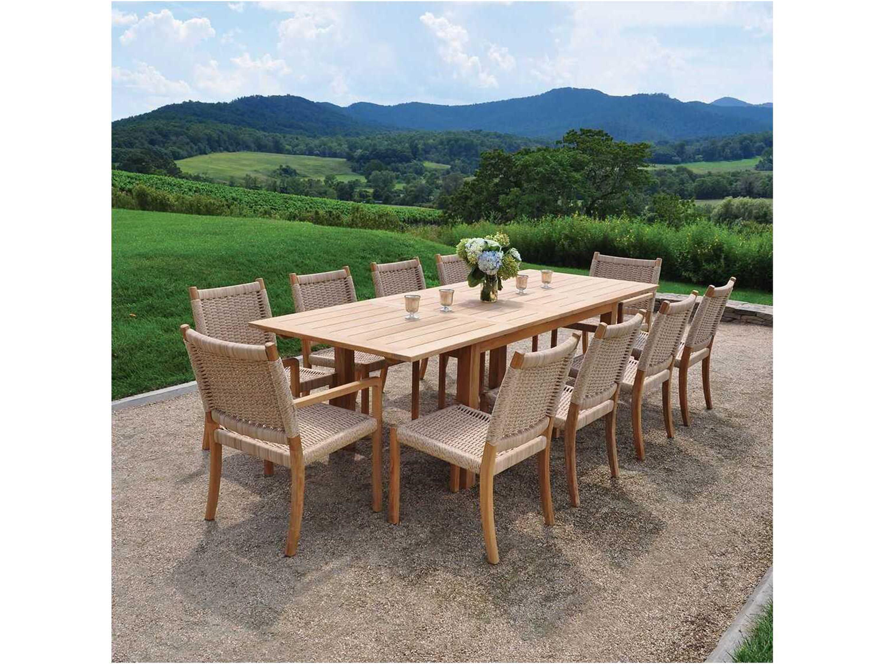 Kingsley Bate Hudson Teak Rope Dining Arm Chair