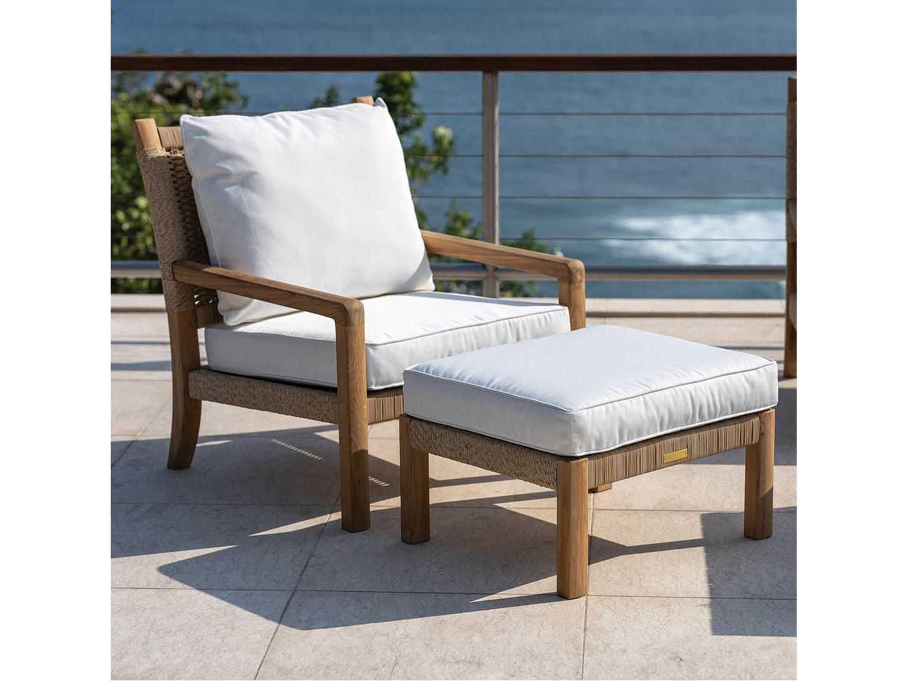 Kingsley Bate Special Order Hudson Teak Rope Cushion Lounge Chair