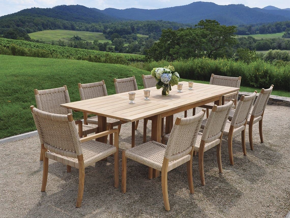 Kingsley Bate Hudson Wicker Dining Set
