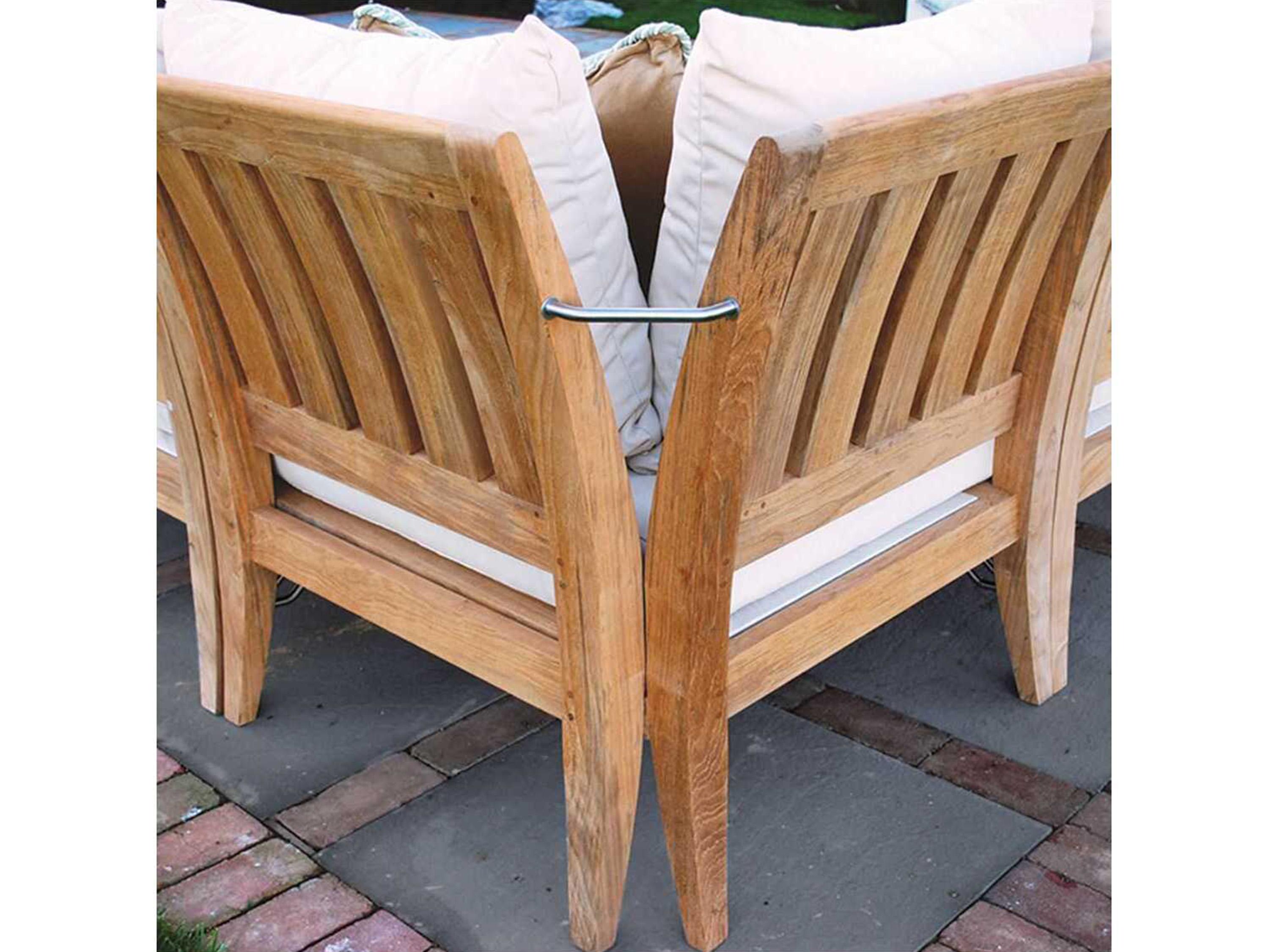 Kingsley Bate Special Order Ipanema Teak Cushion Corner Lounge Chair