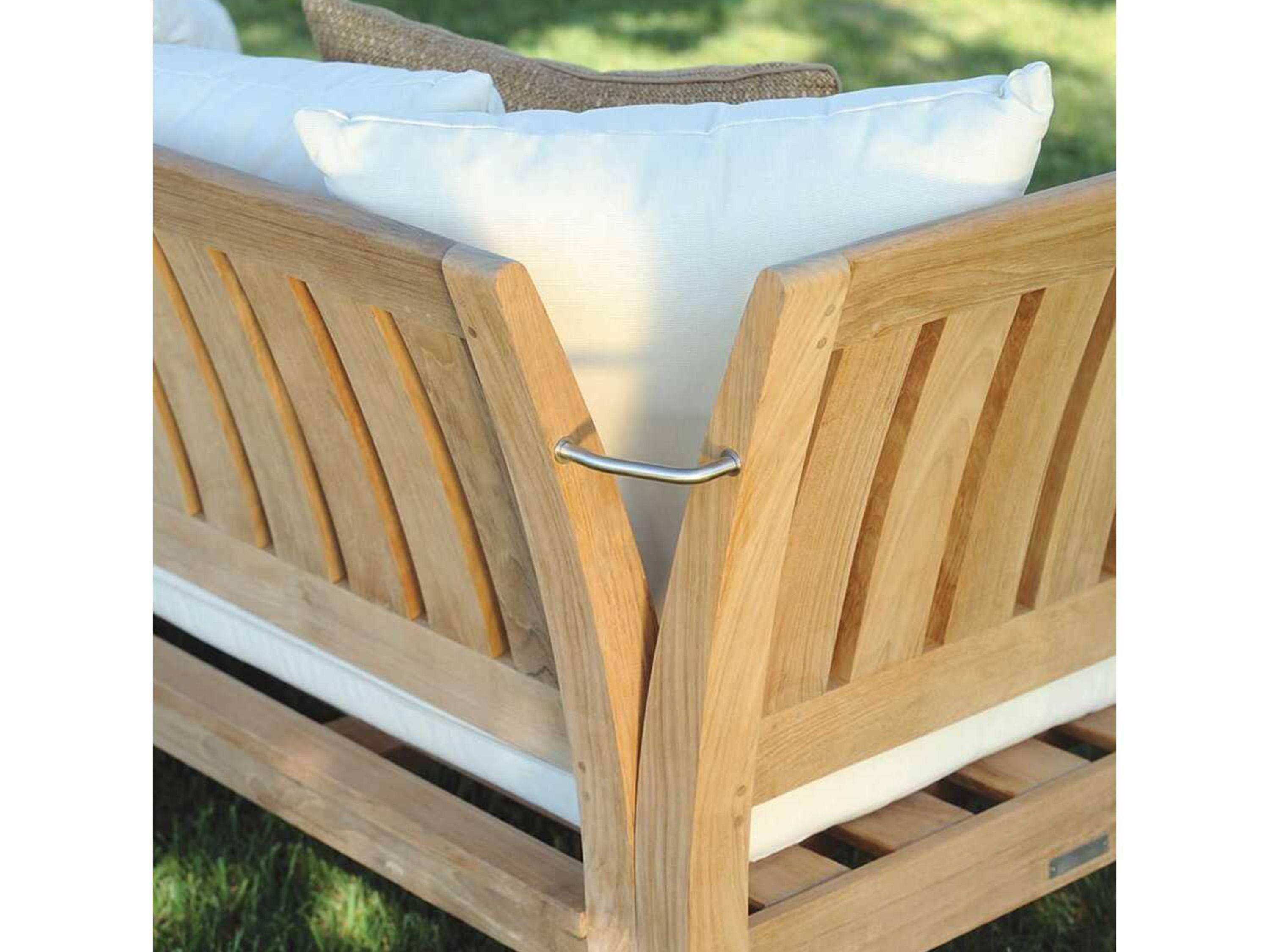 Kingsley Bate Ipanema Teak Cushion Lounge Bed