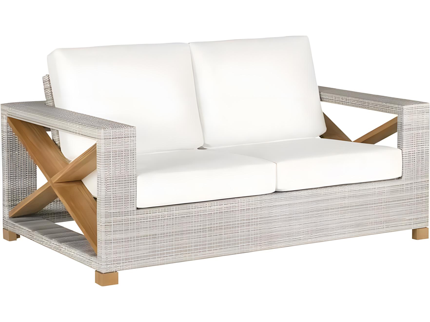 Kingsley Bate Special Order Jupiter Teak Cushion Loveseat