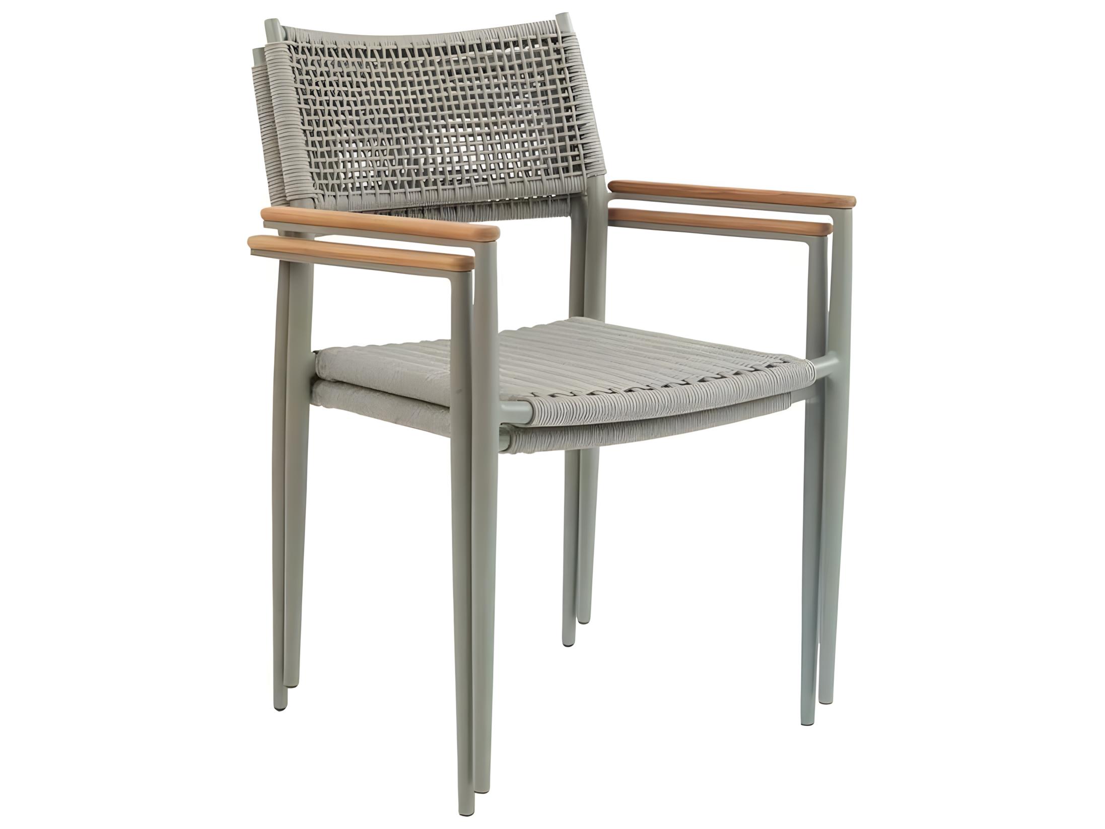 Kingsley Bate La Jolla Aluminum Wicker Dining Arm Chair
