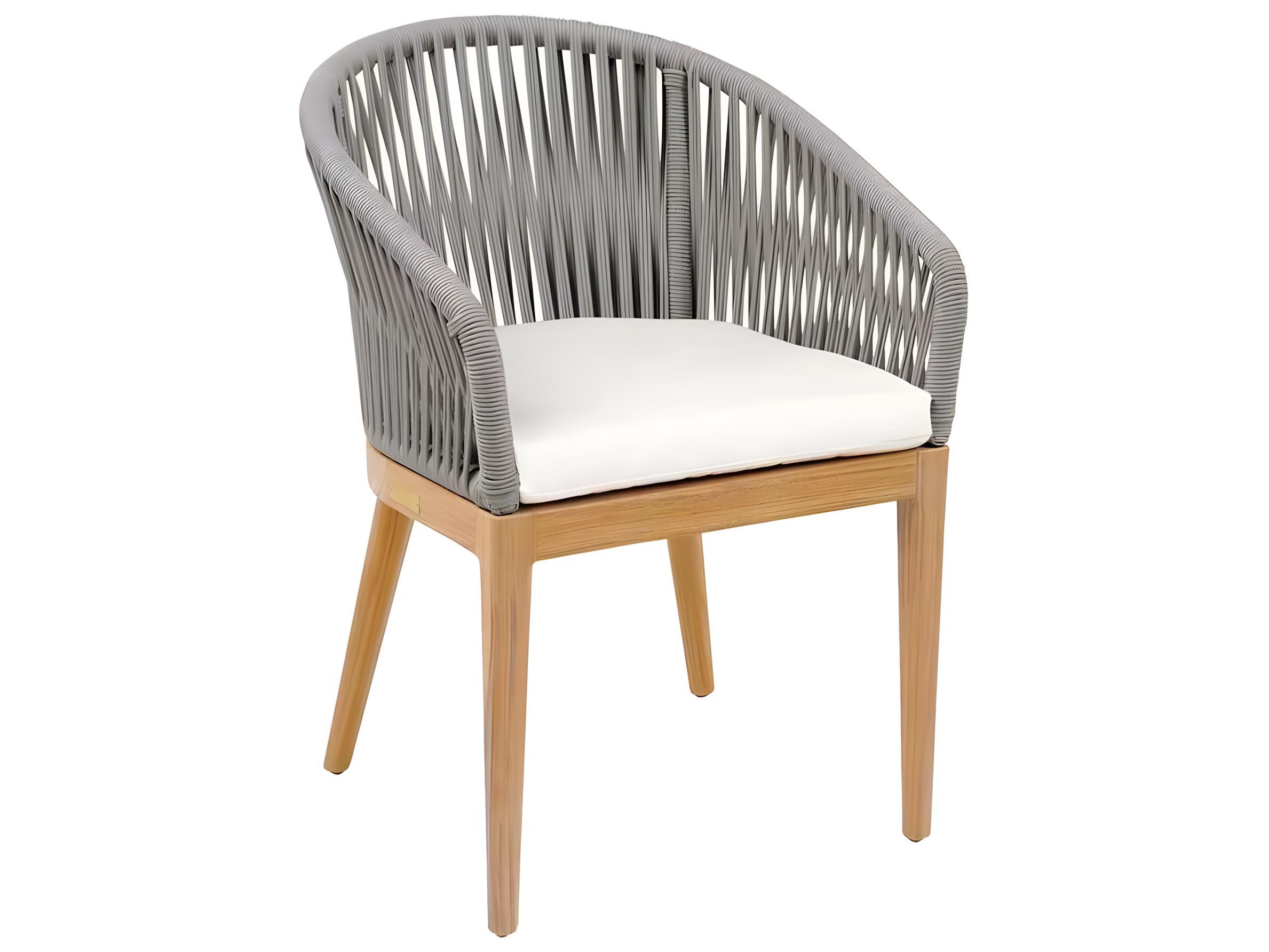 Kingsley Bate Special Order Lucia Rope Cushion Dining Arm Chair