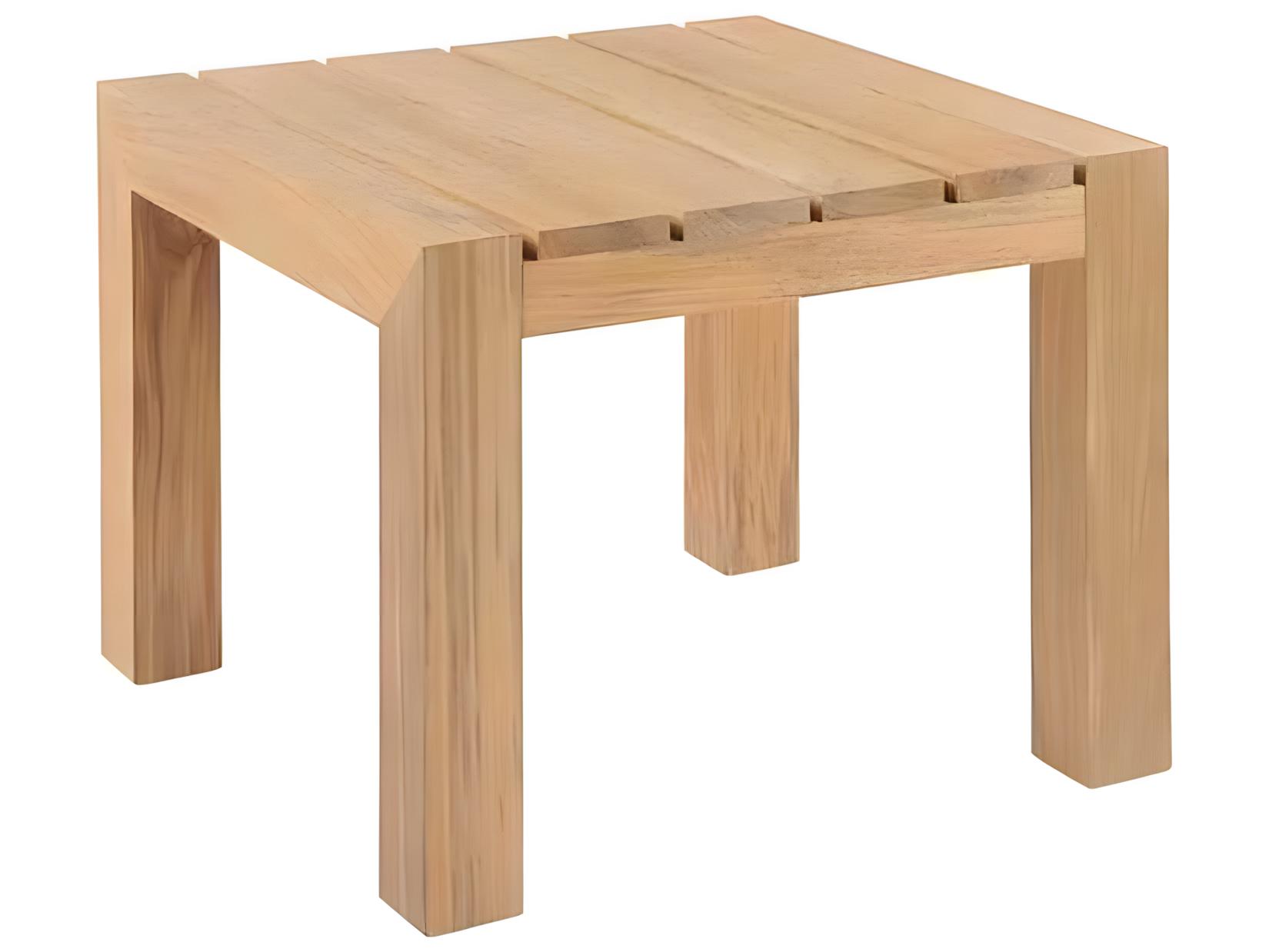 Kingsley Bate Mendocino Teak 22.5" Wide Square End Table