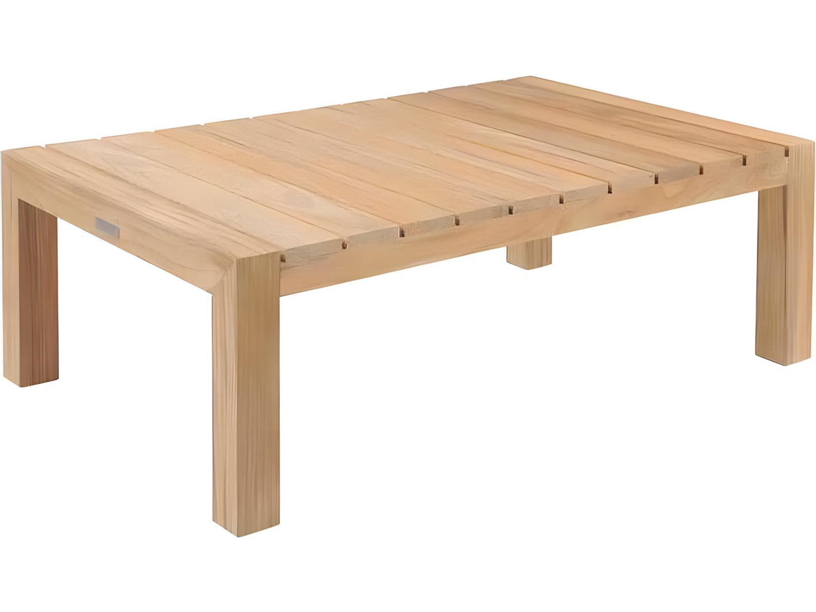 Kingsley Bate Mendocino Teak 47"W x 31"D Rectangular Coffee Table