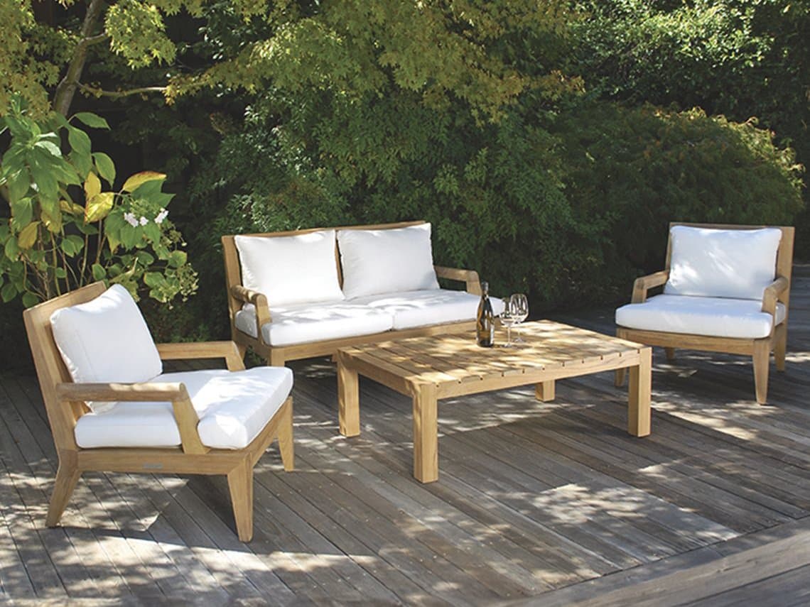 Kingsley Bate Mendocino Teak Cushion Lounge Set