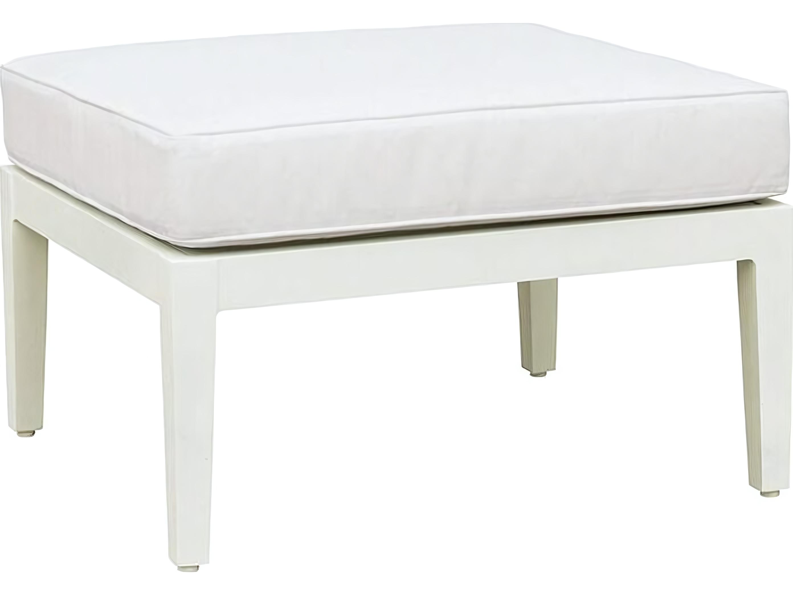Kingsley Bate Special Order Meredith Aluminum Cushion Ottoman