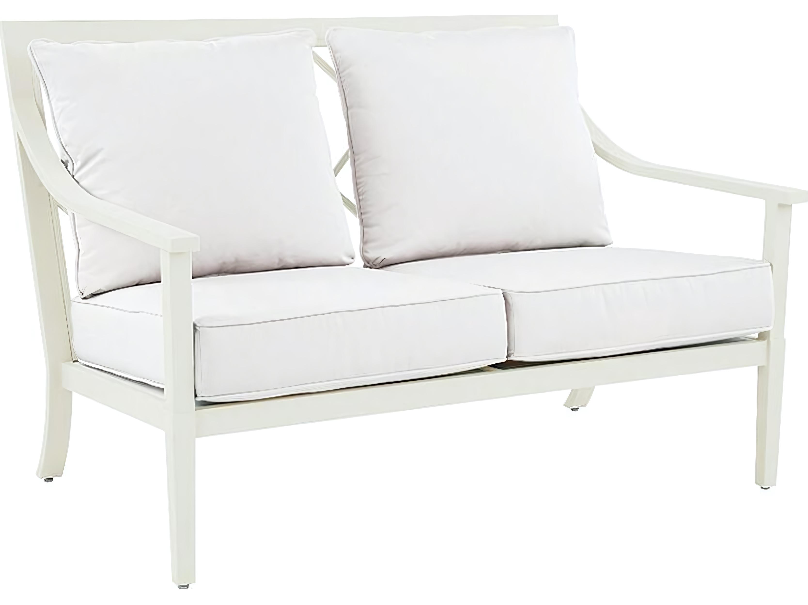 Kingsley Bate Special Order Meredith Aluminum Cushion Loveseat