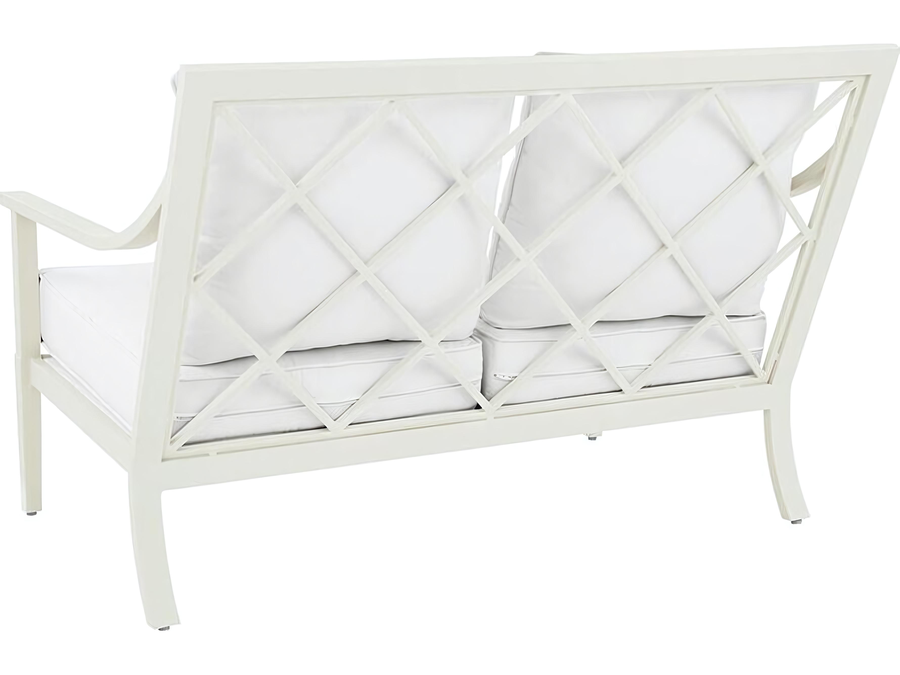 Kingsley Bate Special Order Meredith Aluminum Cushion Loveseat