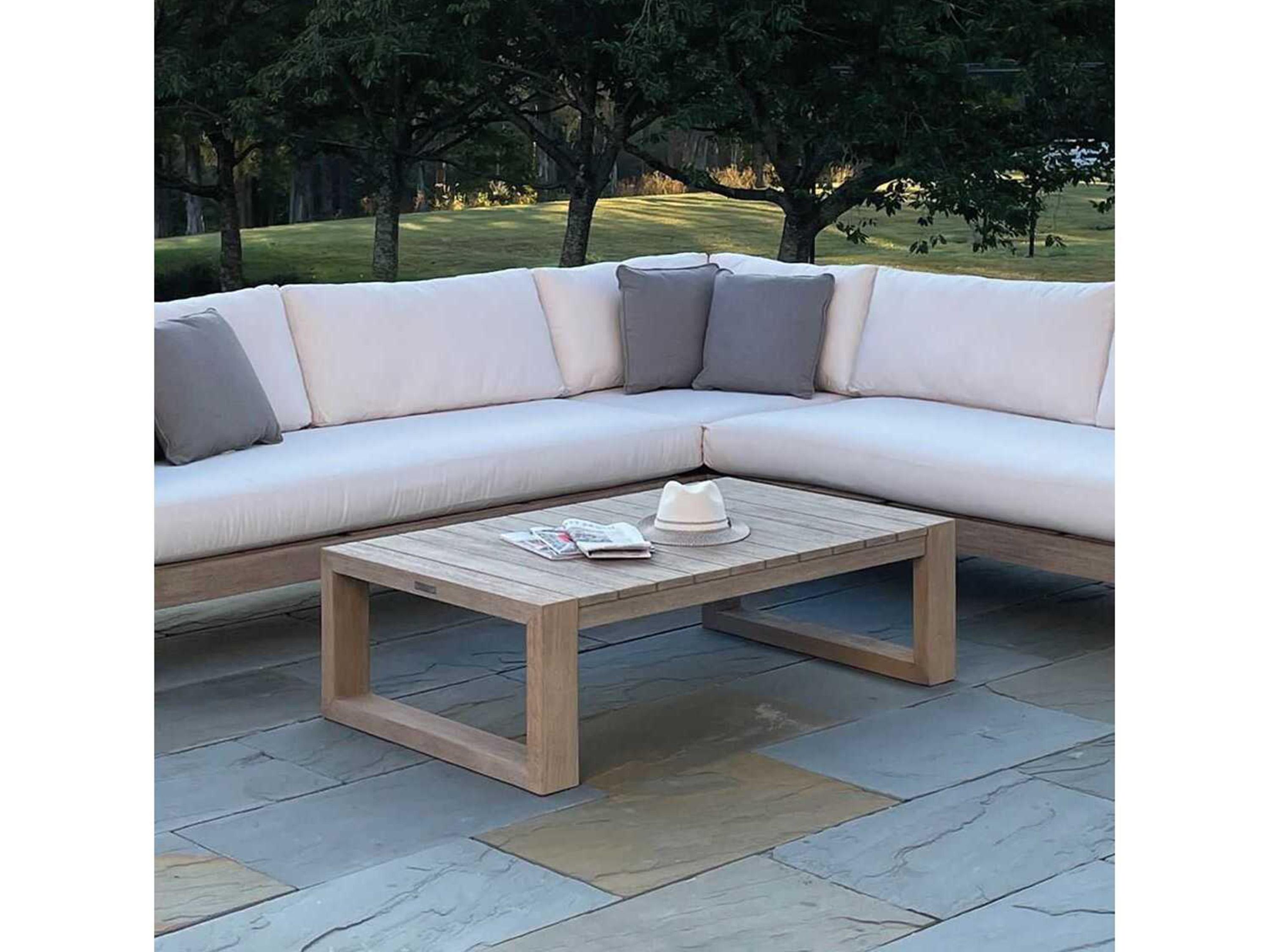 Kingsley Bate Special Order Montauk Teak 51"W x 31.5"D Rectangular Coffee Table