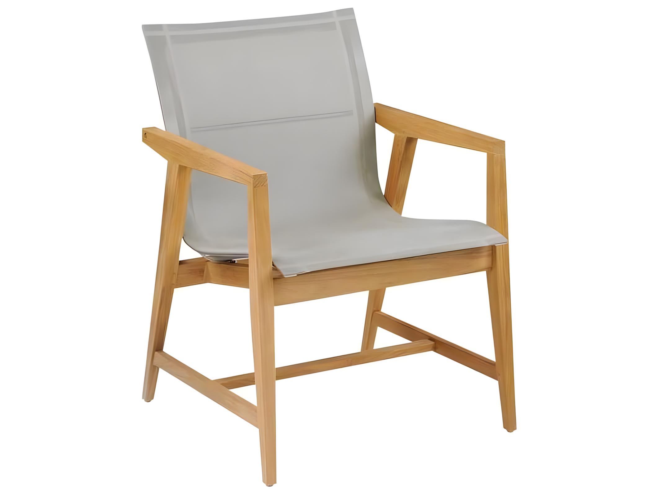 Kingsley Bate Special Order Marin Teak Sling Dining Arm Chair