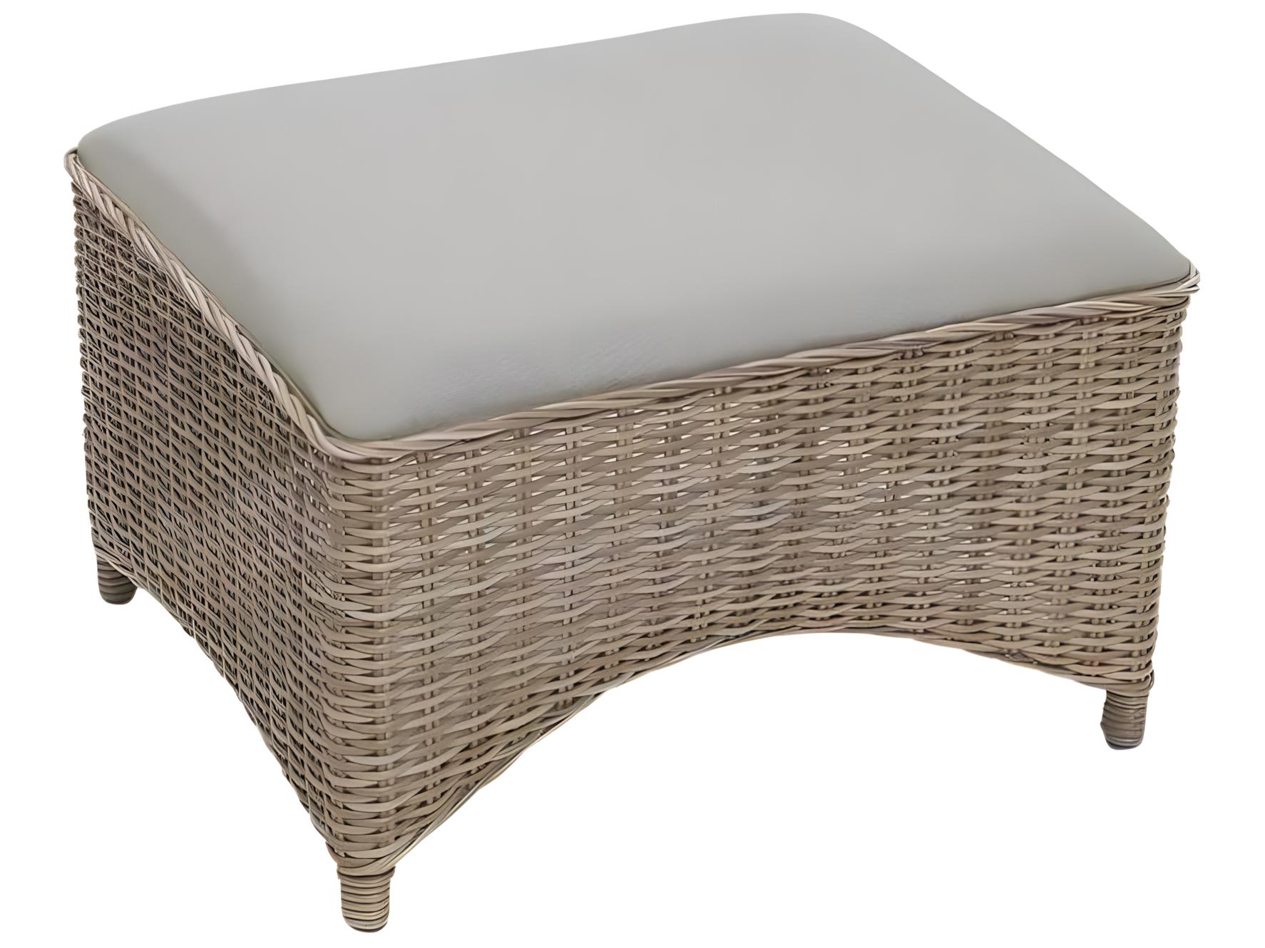 Kingsley Bate Milano Wicker Sling Ottoman