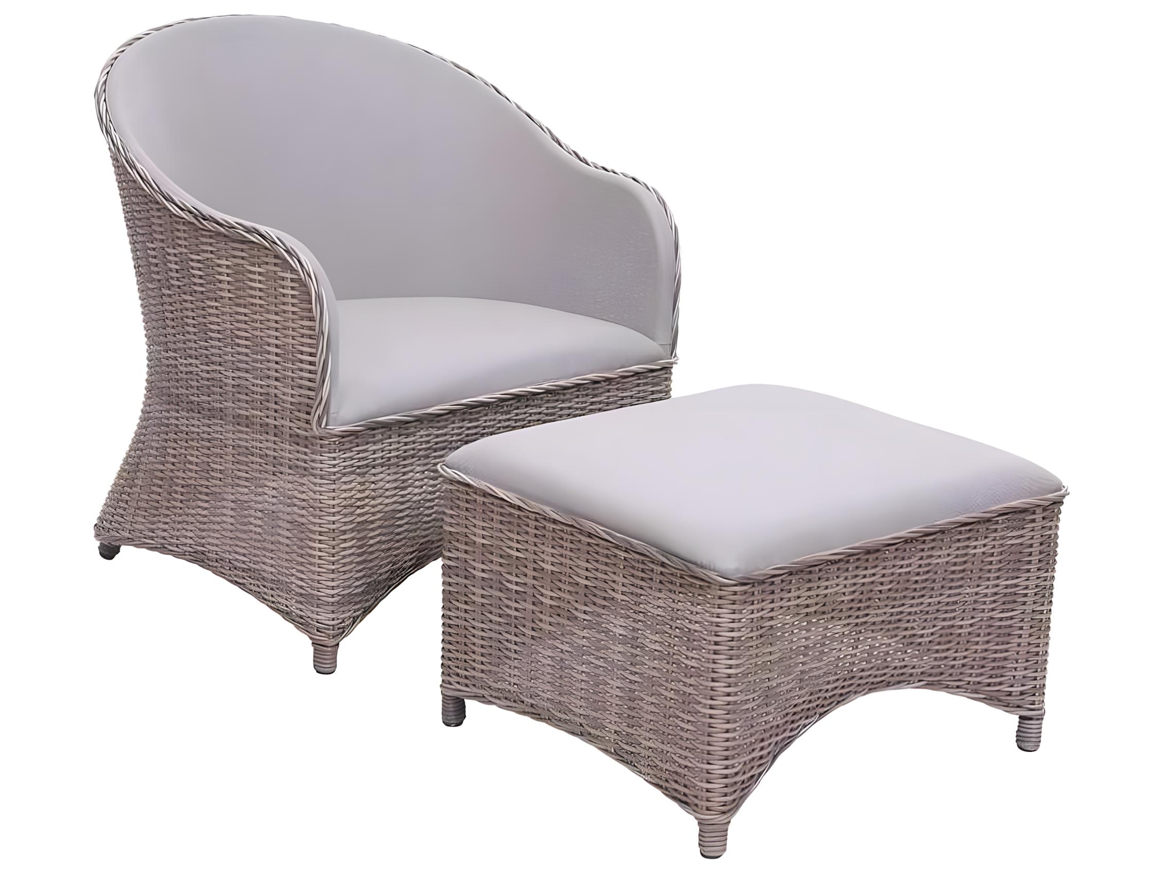 Kingsley Bate Milano Wicker Sling Lounge Chair