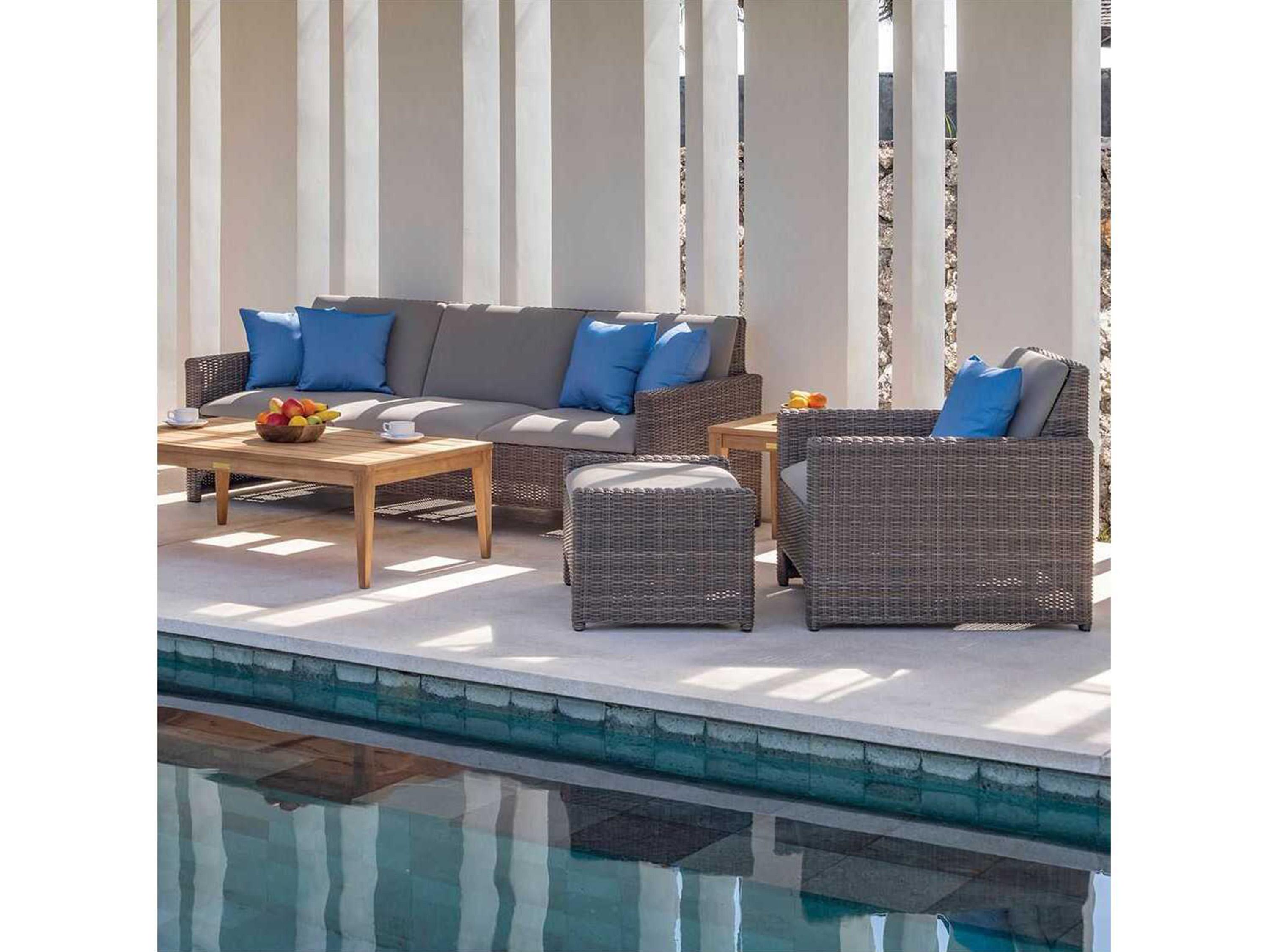 Kingsley Bate Milano Wicker Sling Lounge Chair