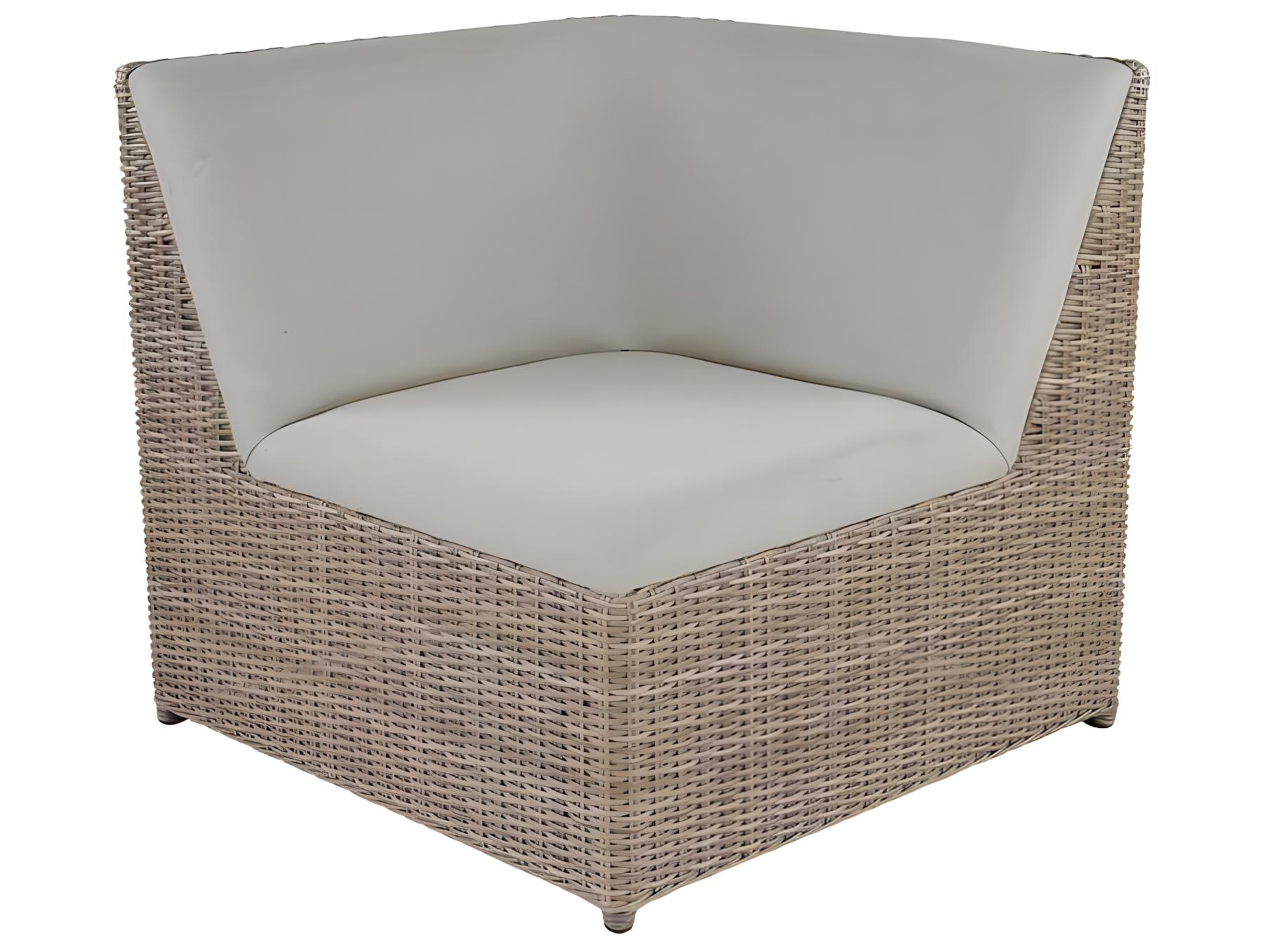 Kingsley Bate Milano Wicker Sling Square Corner Lounge Chair