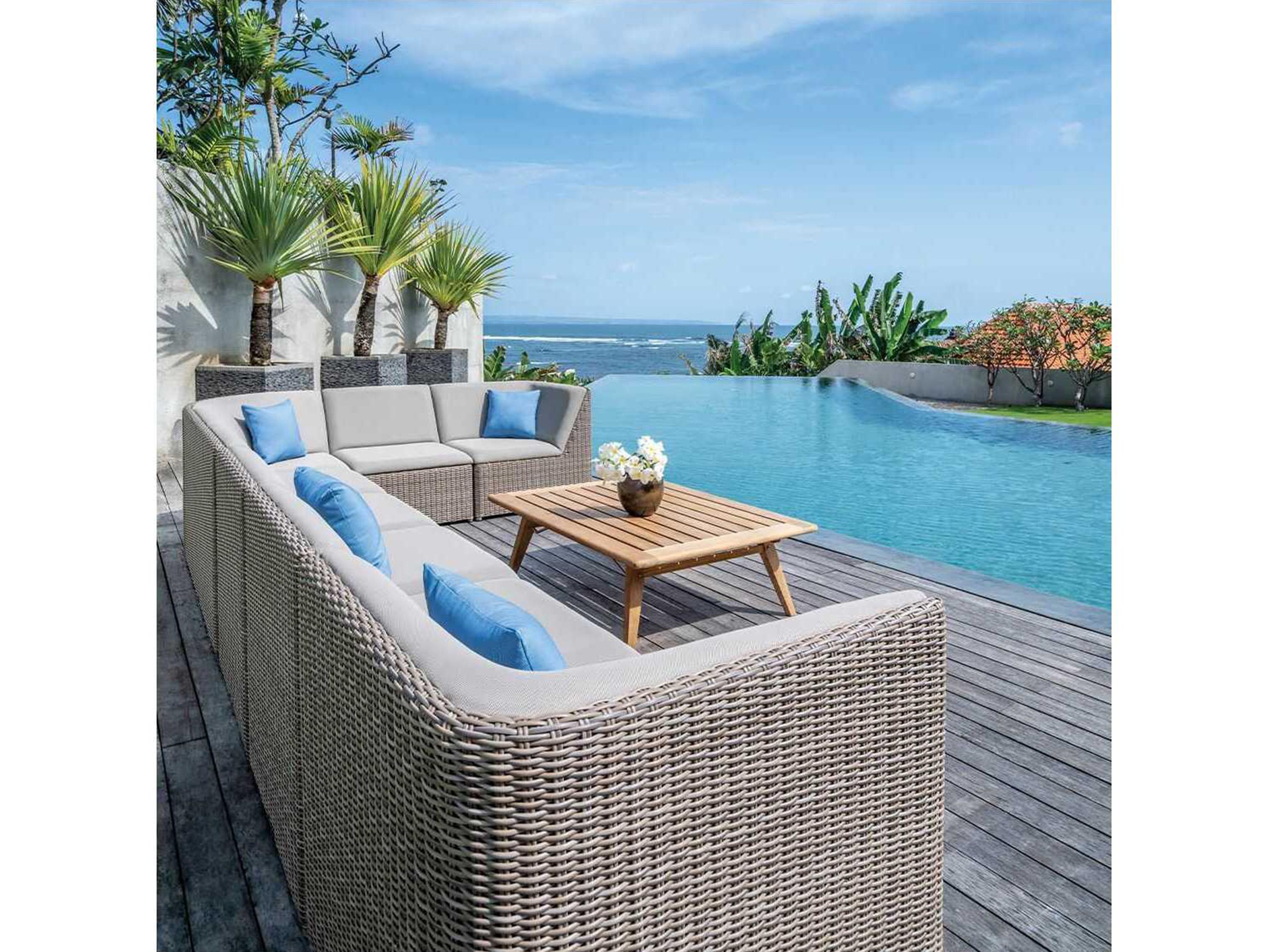 Kingsley Bate Milano Wicker Sling Modular Lounge Chair