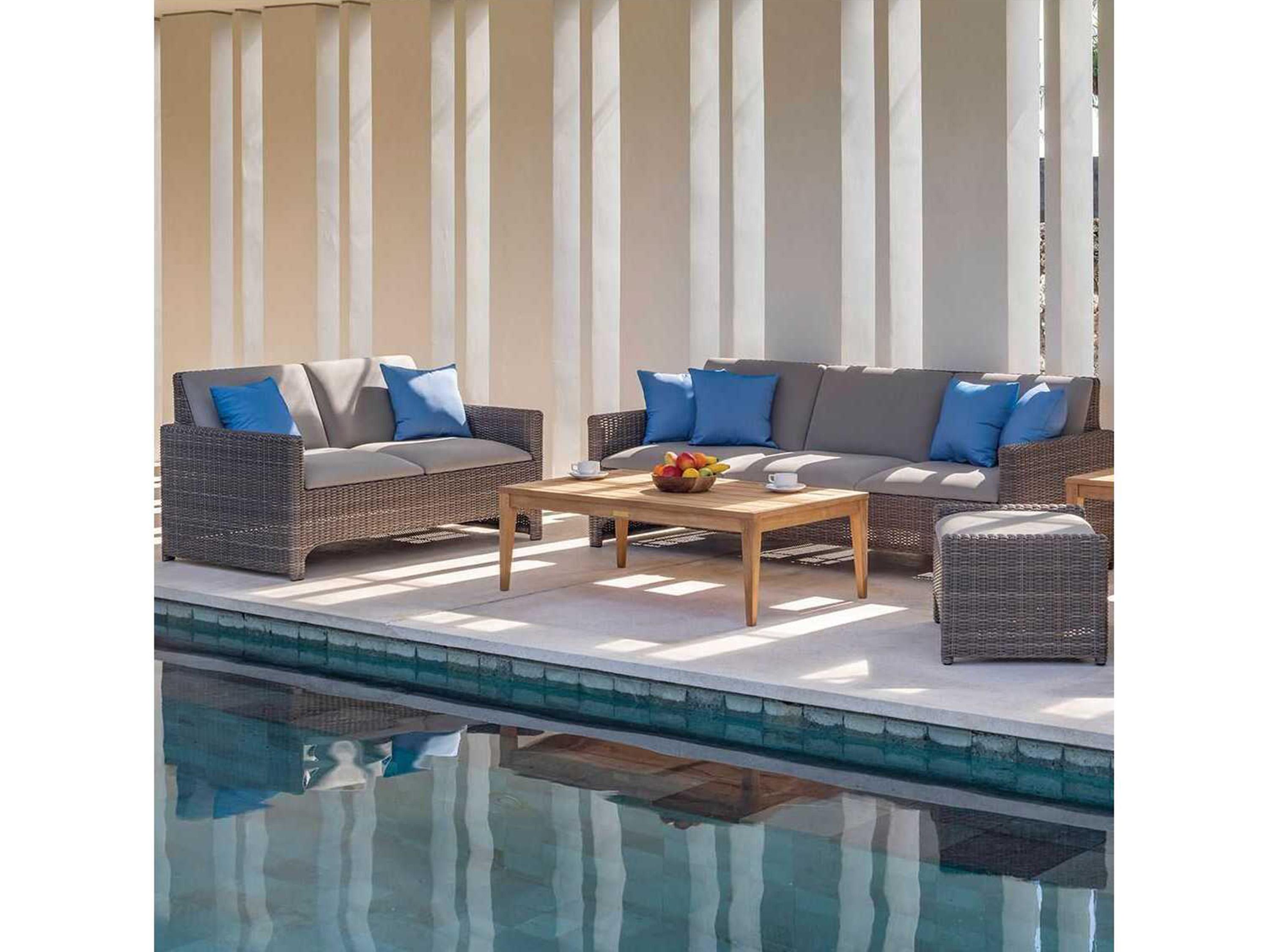 Kingsley Bate Milano Wicker Cushion Loveseat