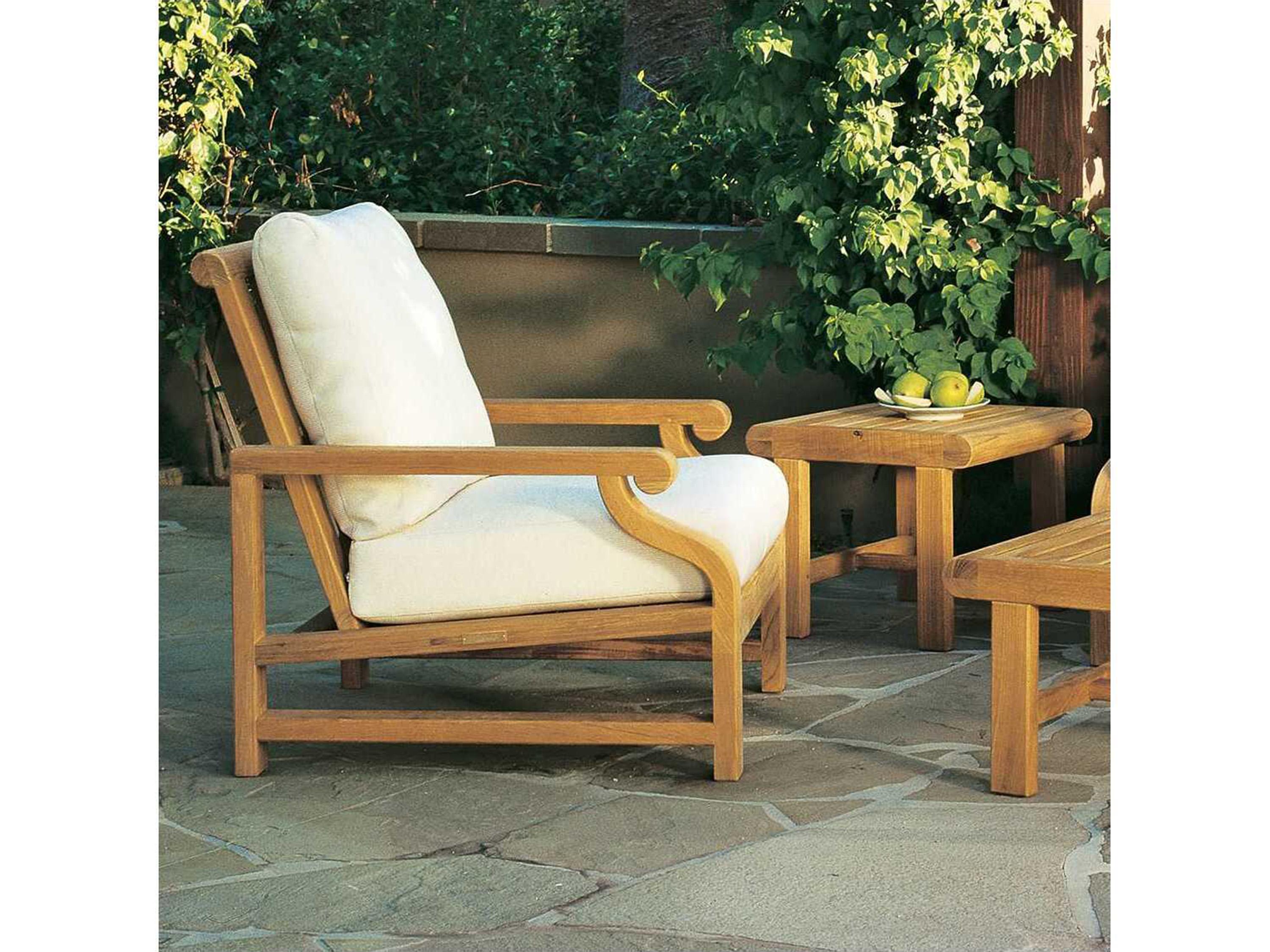 Kingsley Bate Nantucket Teak Cushion Lounge Chair