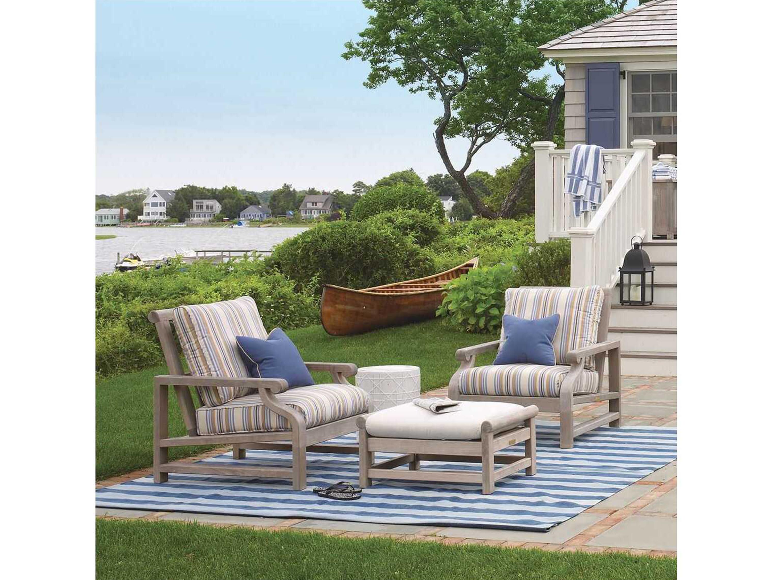 Kingsley Bate Special Order Nantucket Teak Cushion Lounge Chair