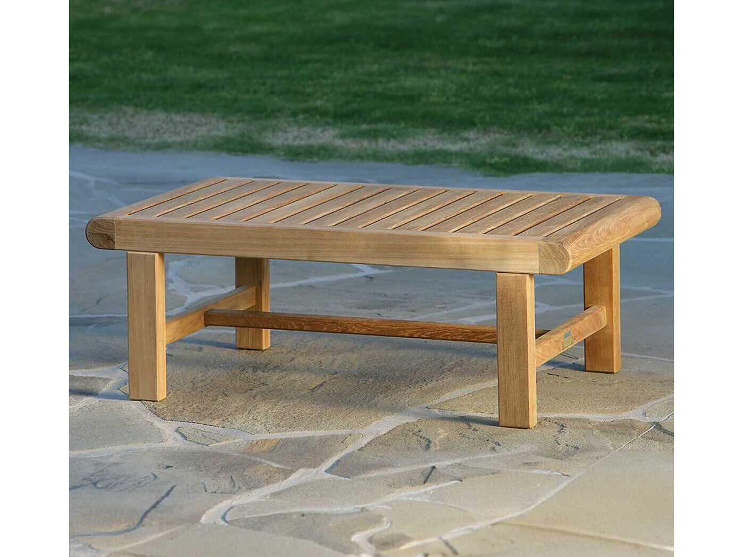Kingsley Bate Nantucket Teak 41"W x 23"D Rectangular Coffee Table
