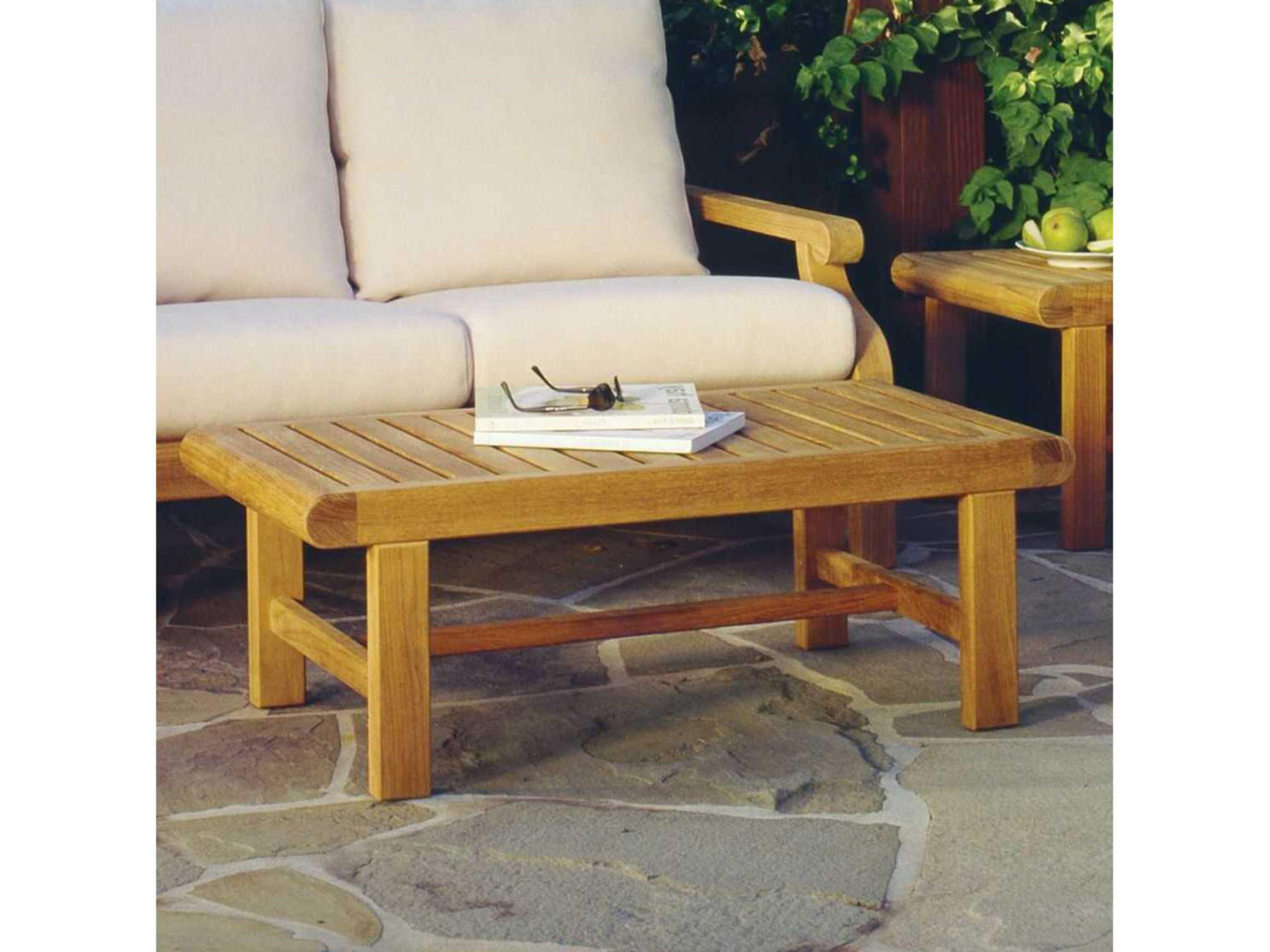 Kingsley Bate Nantucket Teak 41"W x 23"D Rectangular Coffee Table