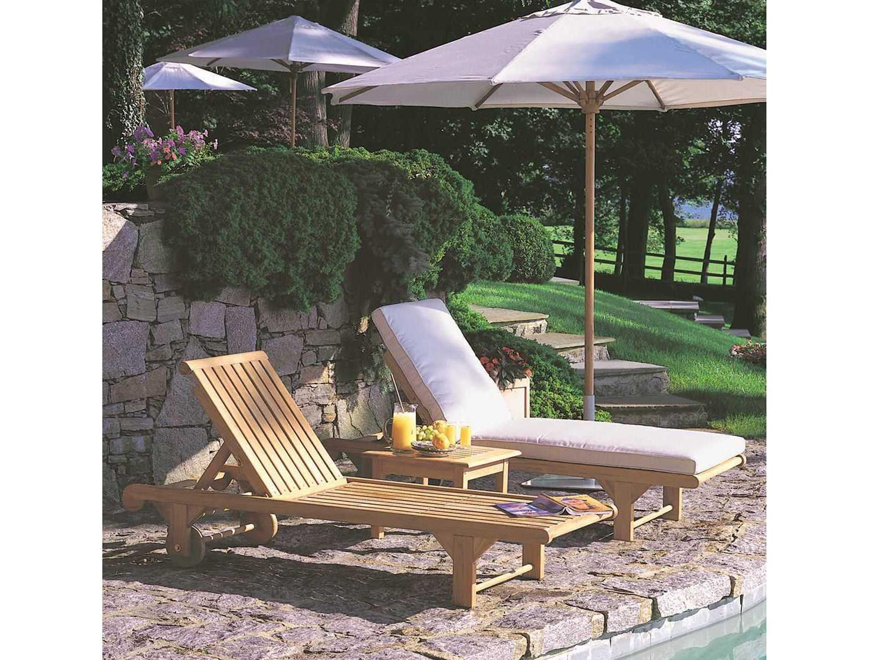 Kingsley Bate Nantucket Teak Chaise Lounge