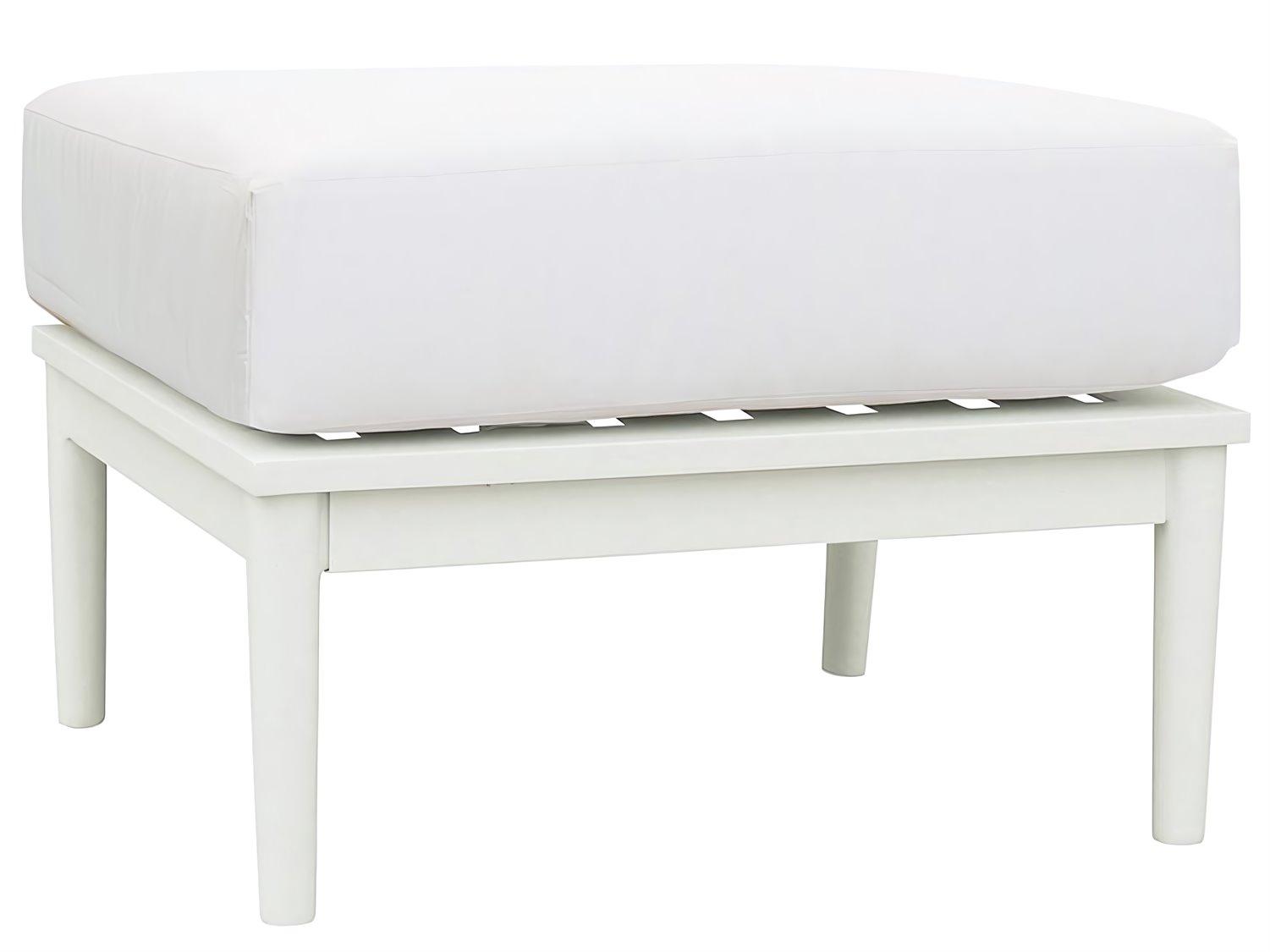 Kingsley Bate Special Order Nevis Aluminum Cushion Ottoman