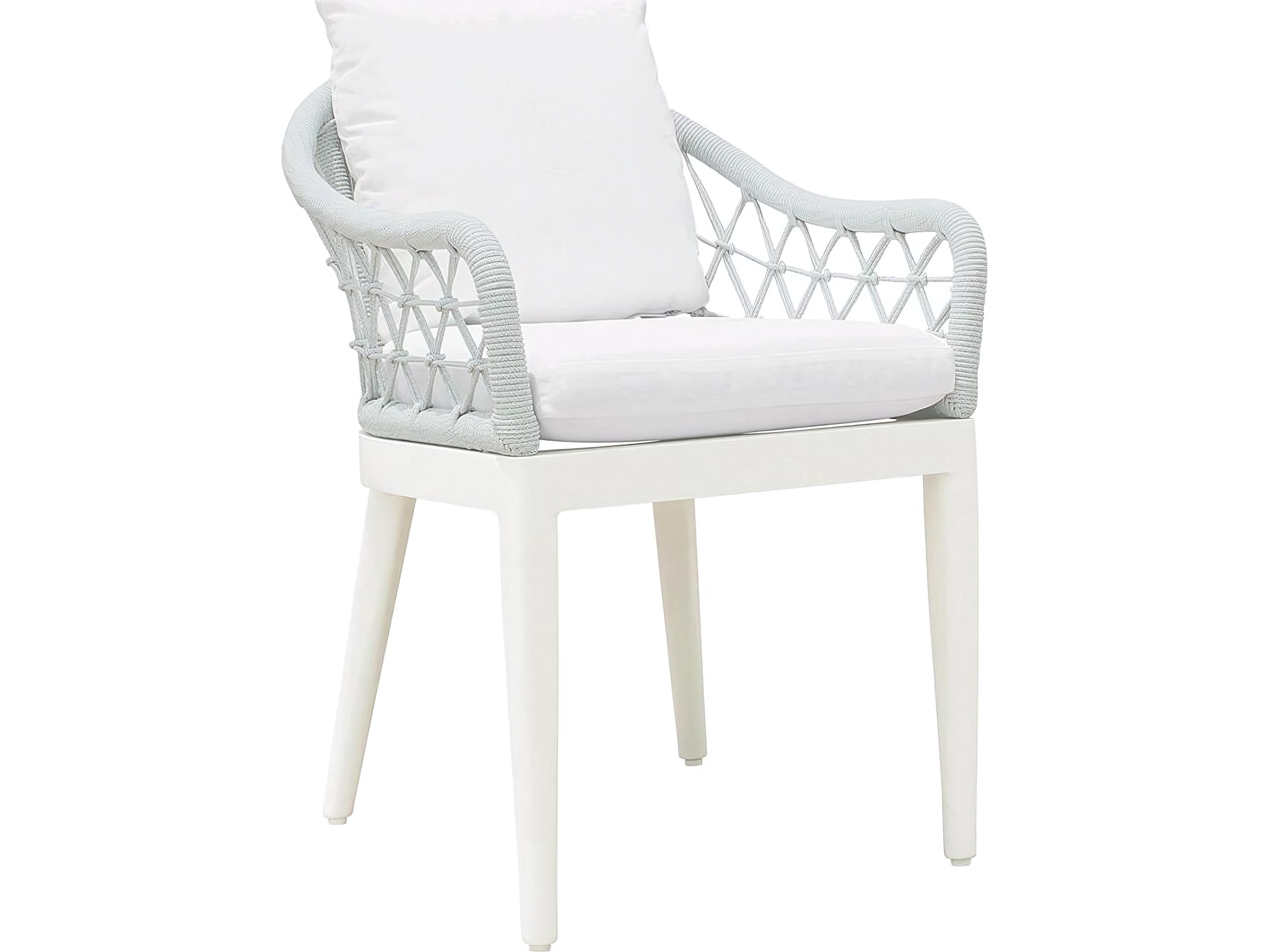 Kingsley Bate Nevis Aluminum Cushion Dining Arm Chair