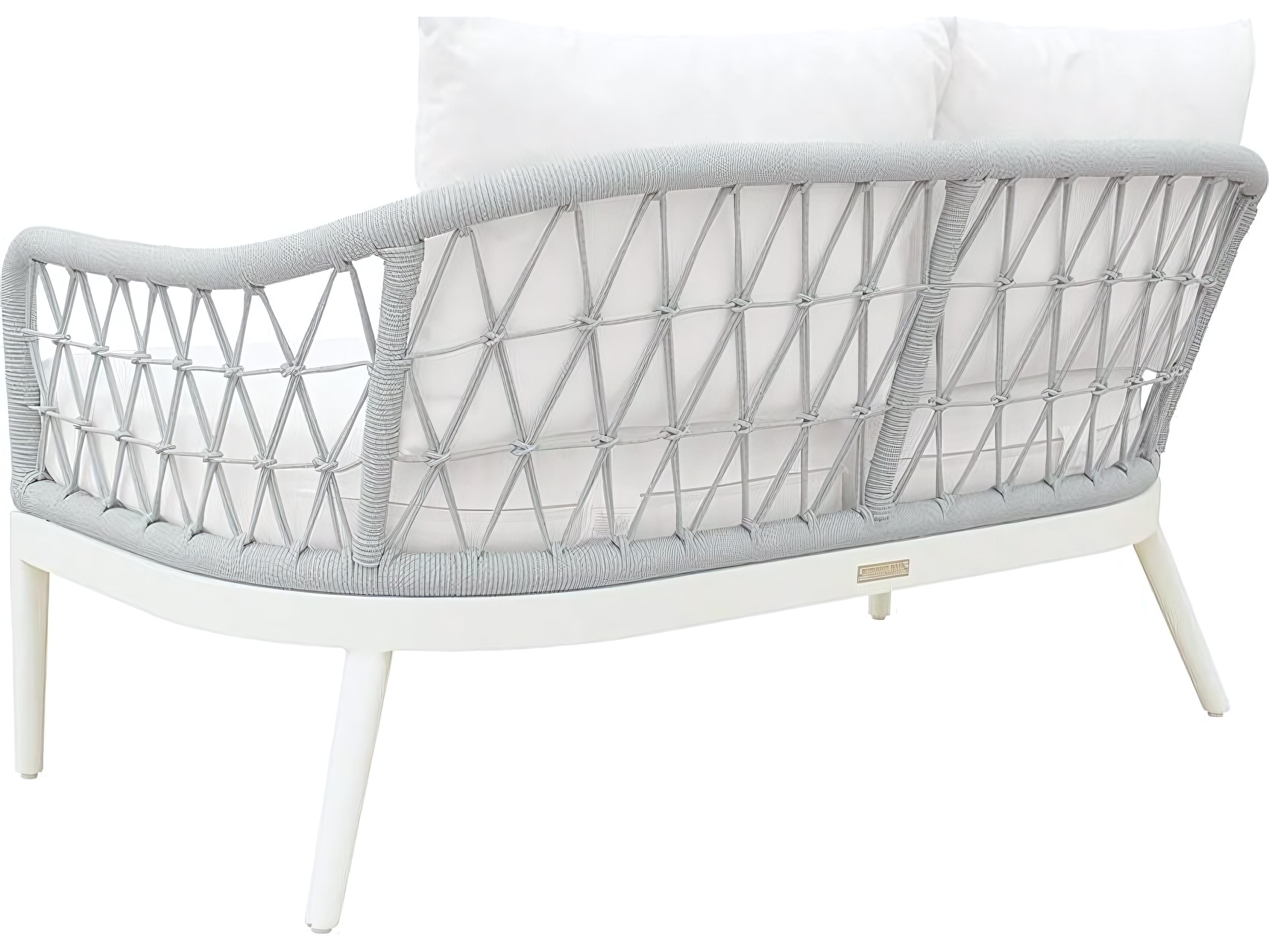 Kingsley Bate Special Order Nevis Aluminum Cushion Loveseat