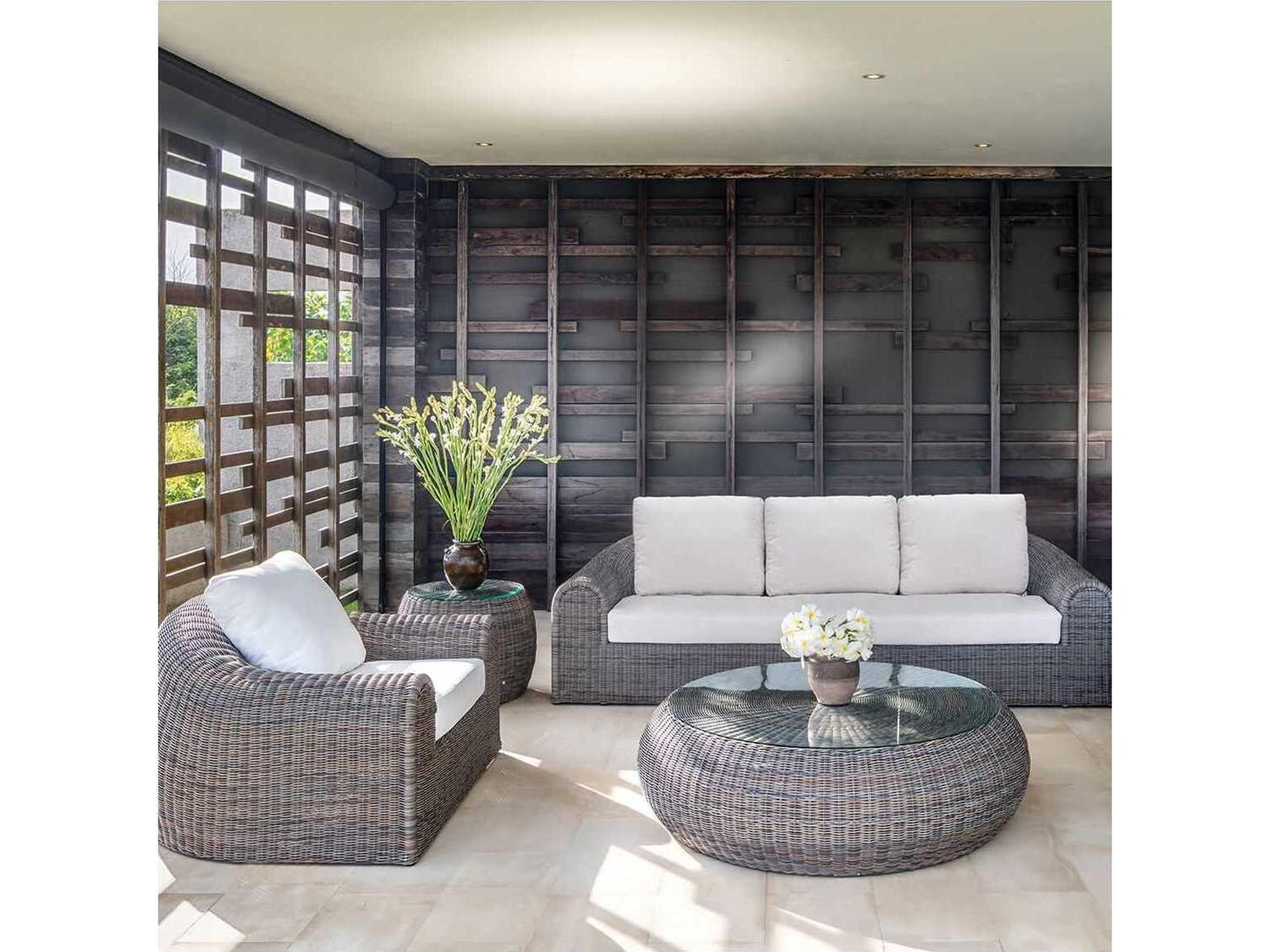 Kingsley Bate Ojai Wicker Cushion Lounge Chair