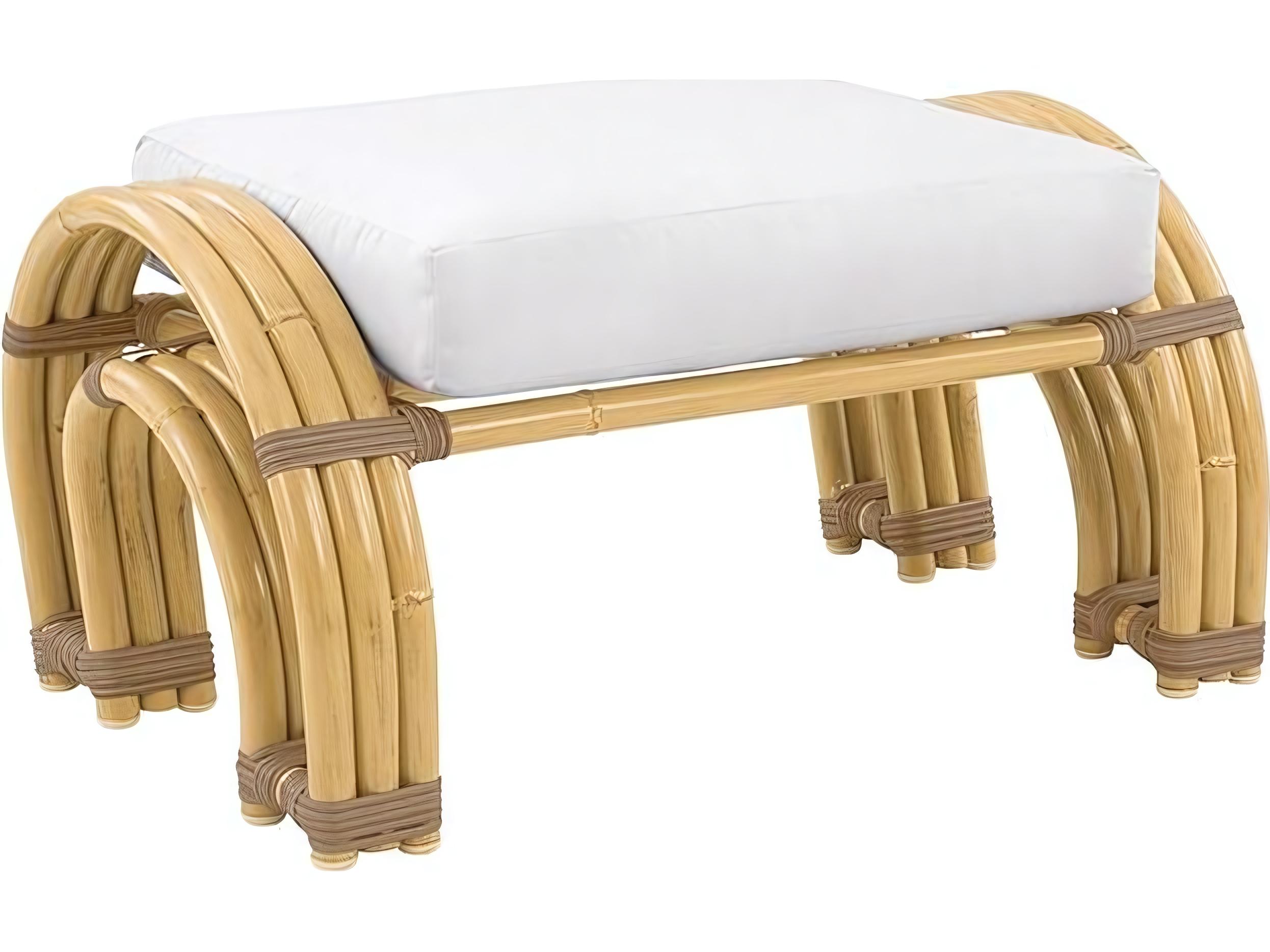 Kingsley Bate Special Order Palm Springs Aluminum Cushion Ottoman