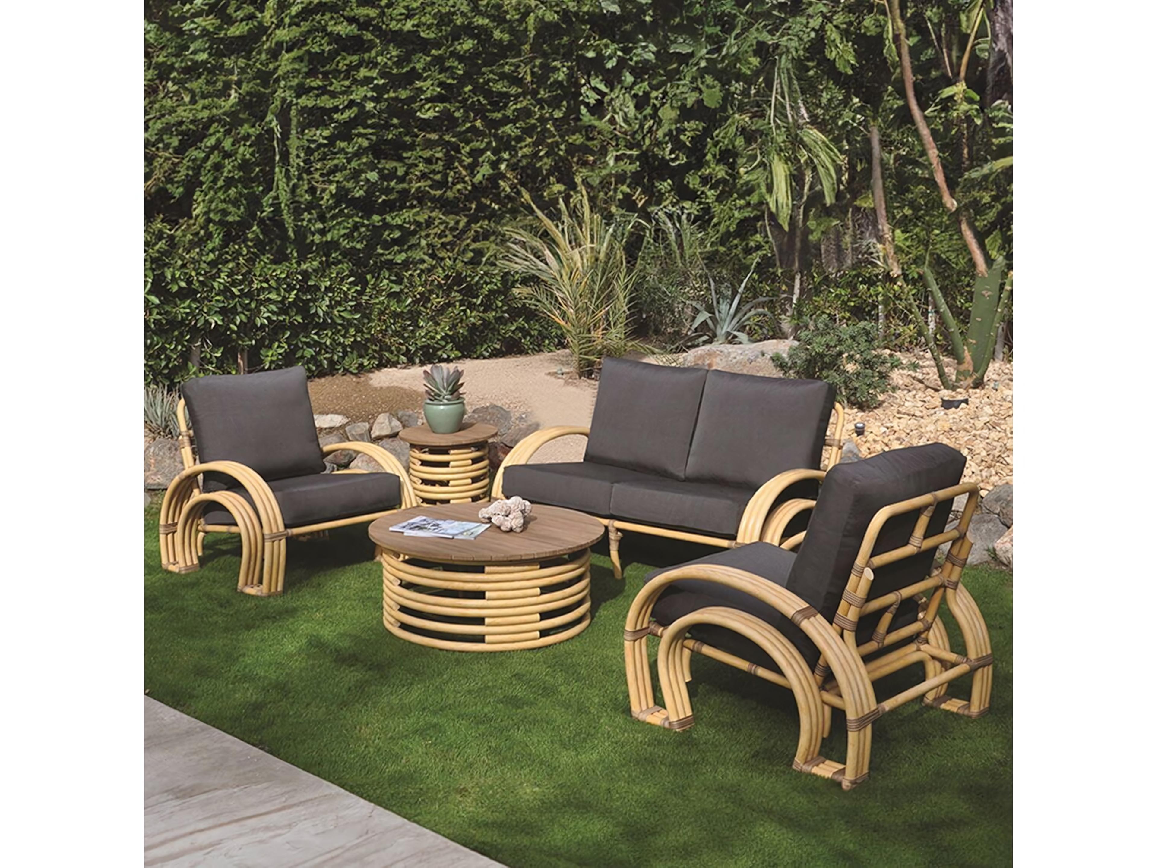 Kingsley Bate Special Order Palm Springs Aluminum Cushion Loveseat