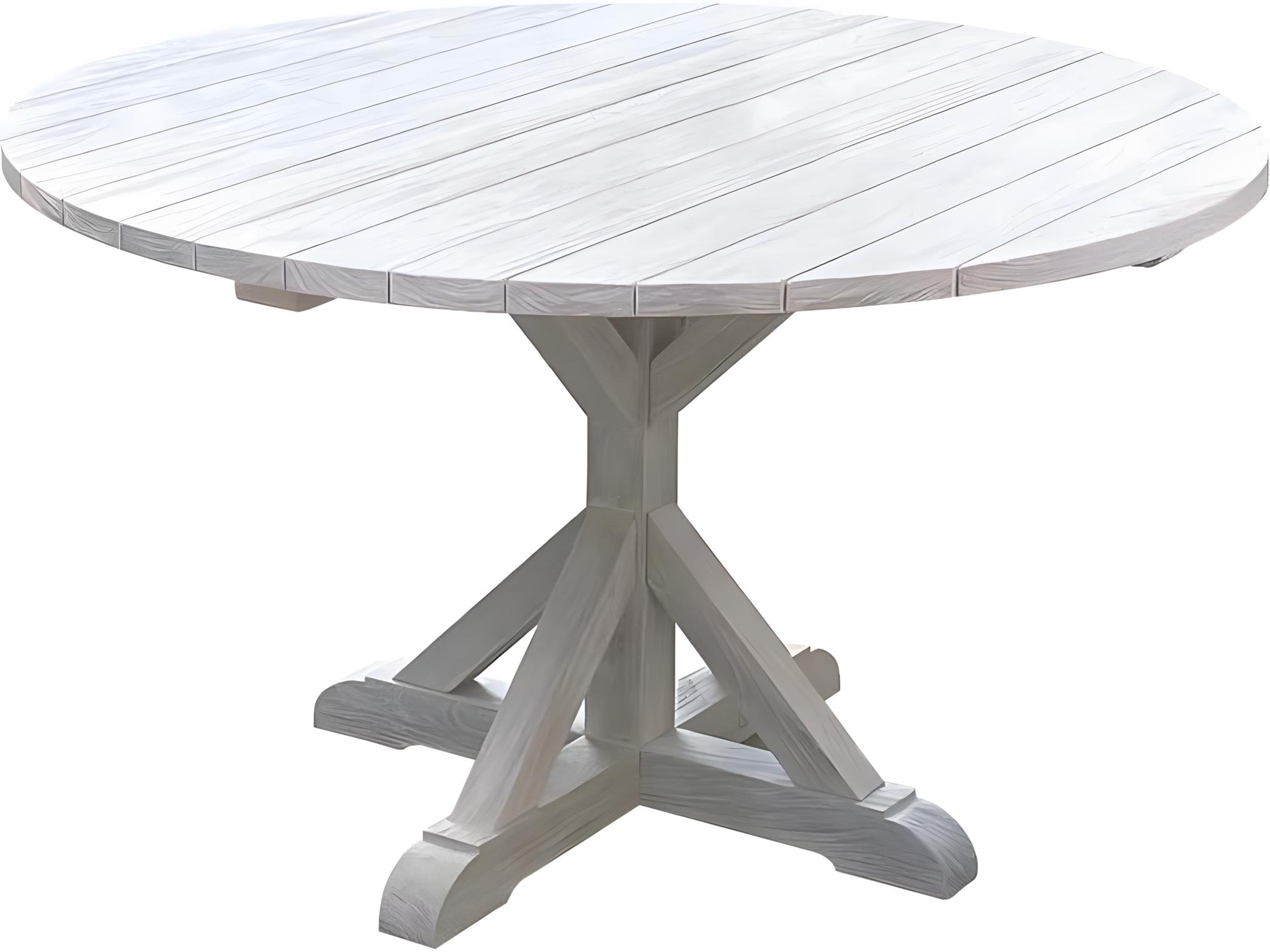 Kingsley Bate Special Order Provence Teak 59" Wide Round Dining Table