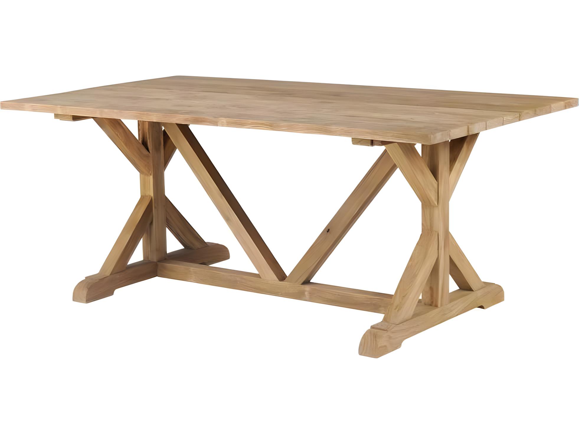 Kingsley Bate Special Order Provence Teak 73"W x 39"D Rectangular Farmhouse Dining Table