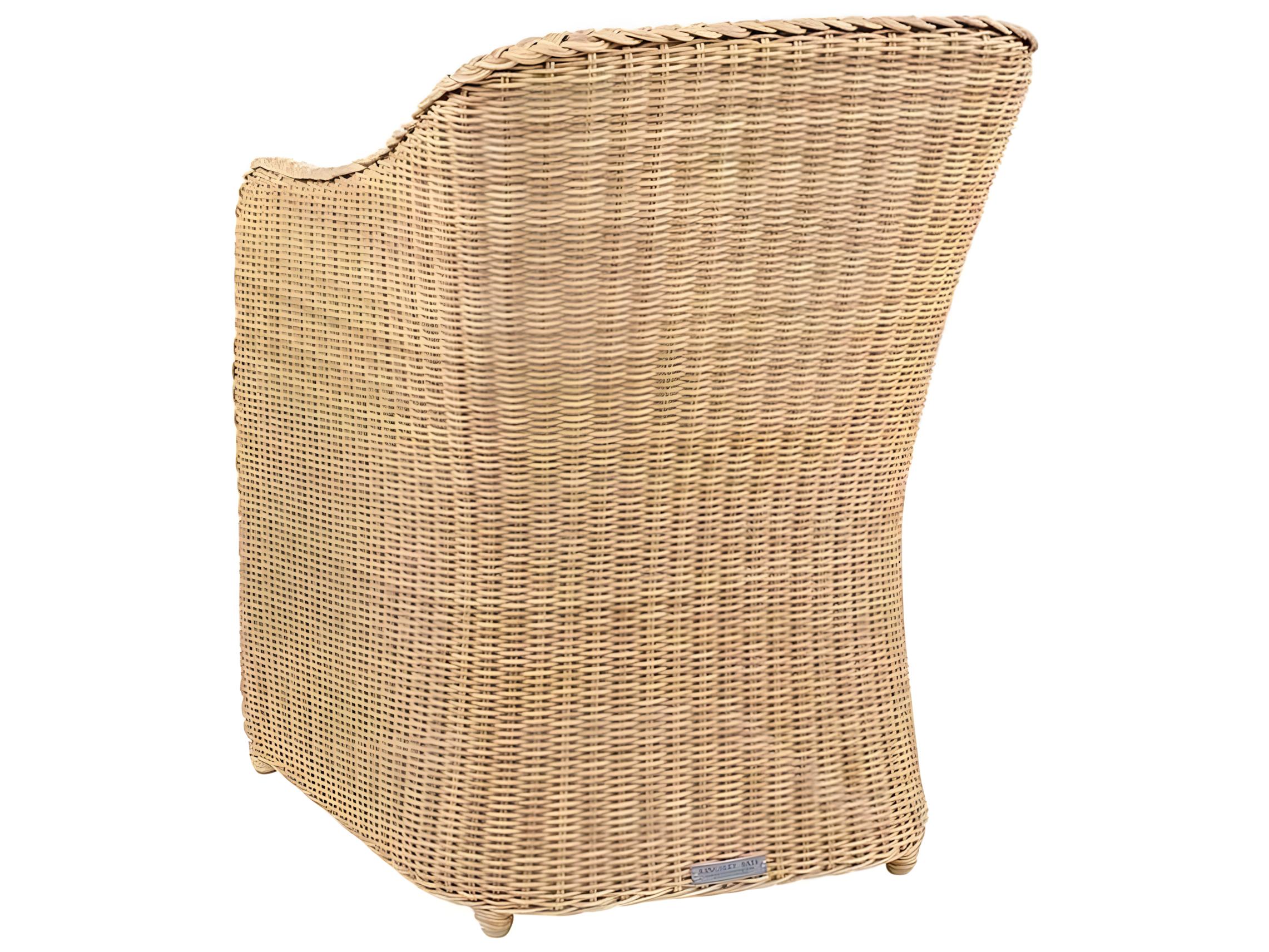 Kingsley Bate Quogue Wicker Sling Dining Arm Chair