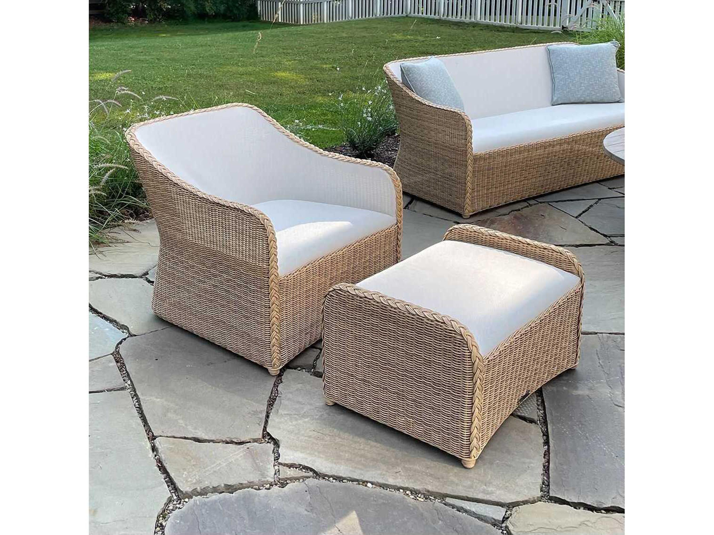 Kingsley Bate Quogue Wicker Sling Lounge Chair