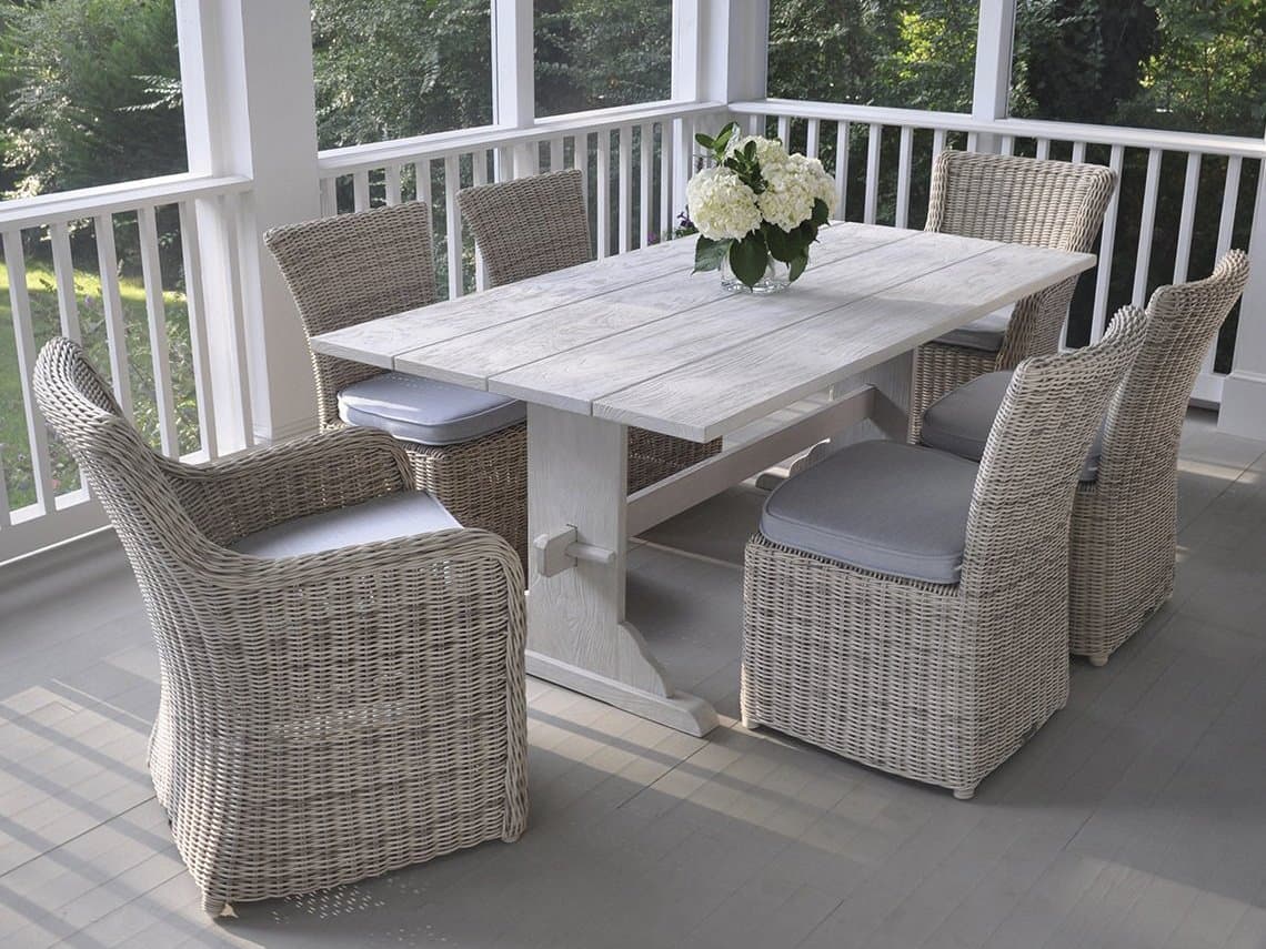 Kingsley Bate Sag Harbor Wicker Dining Set
