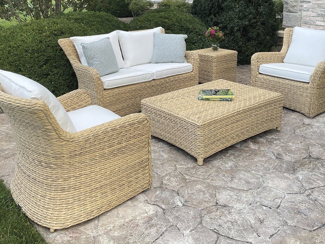 Kingsley Bate Sag Harbor Wicker Cushion Lounge Set