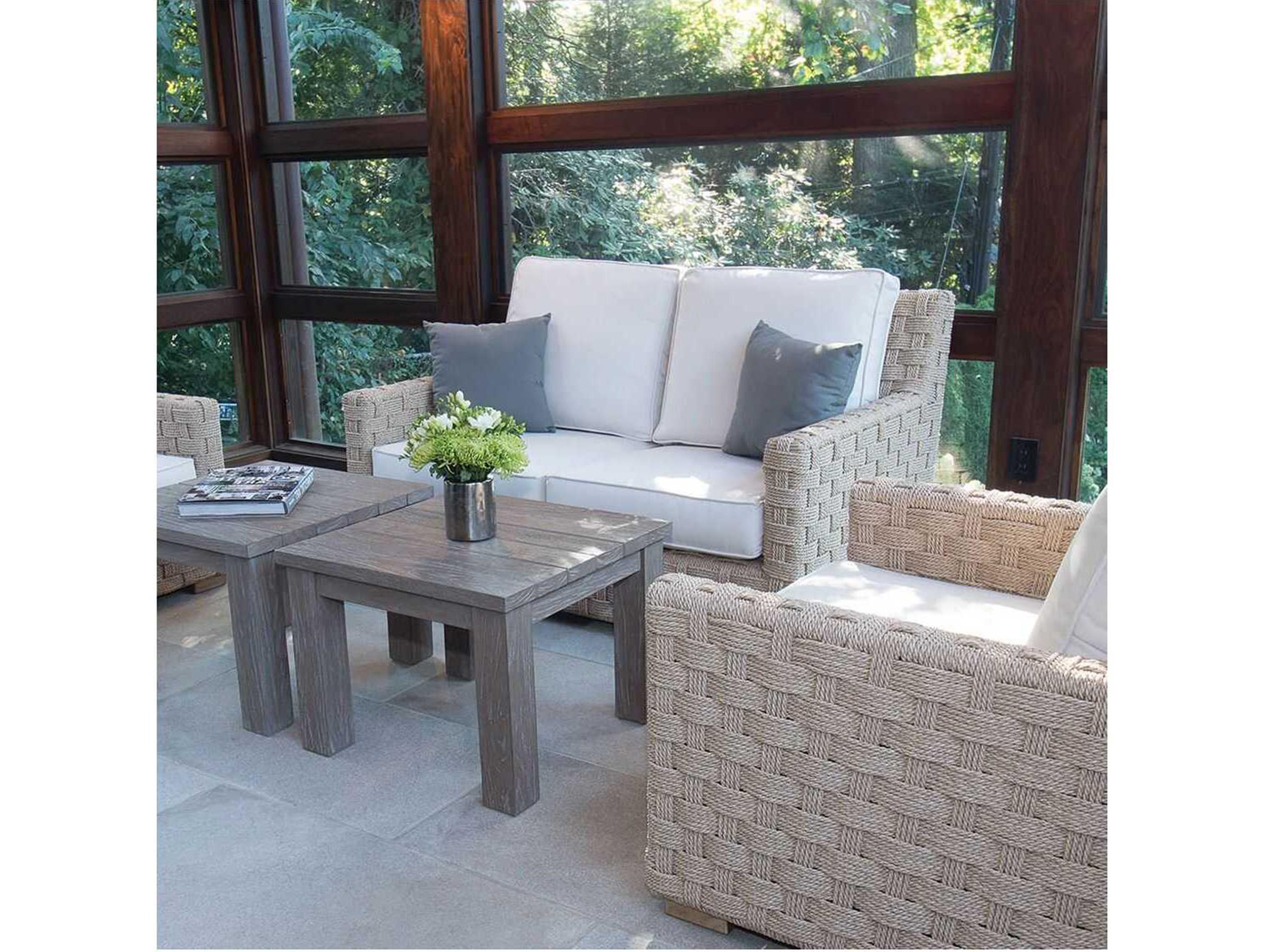 Kingsley Bate St. Barts Aluminum Cushion Loveseat