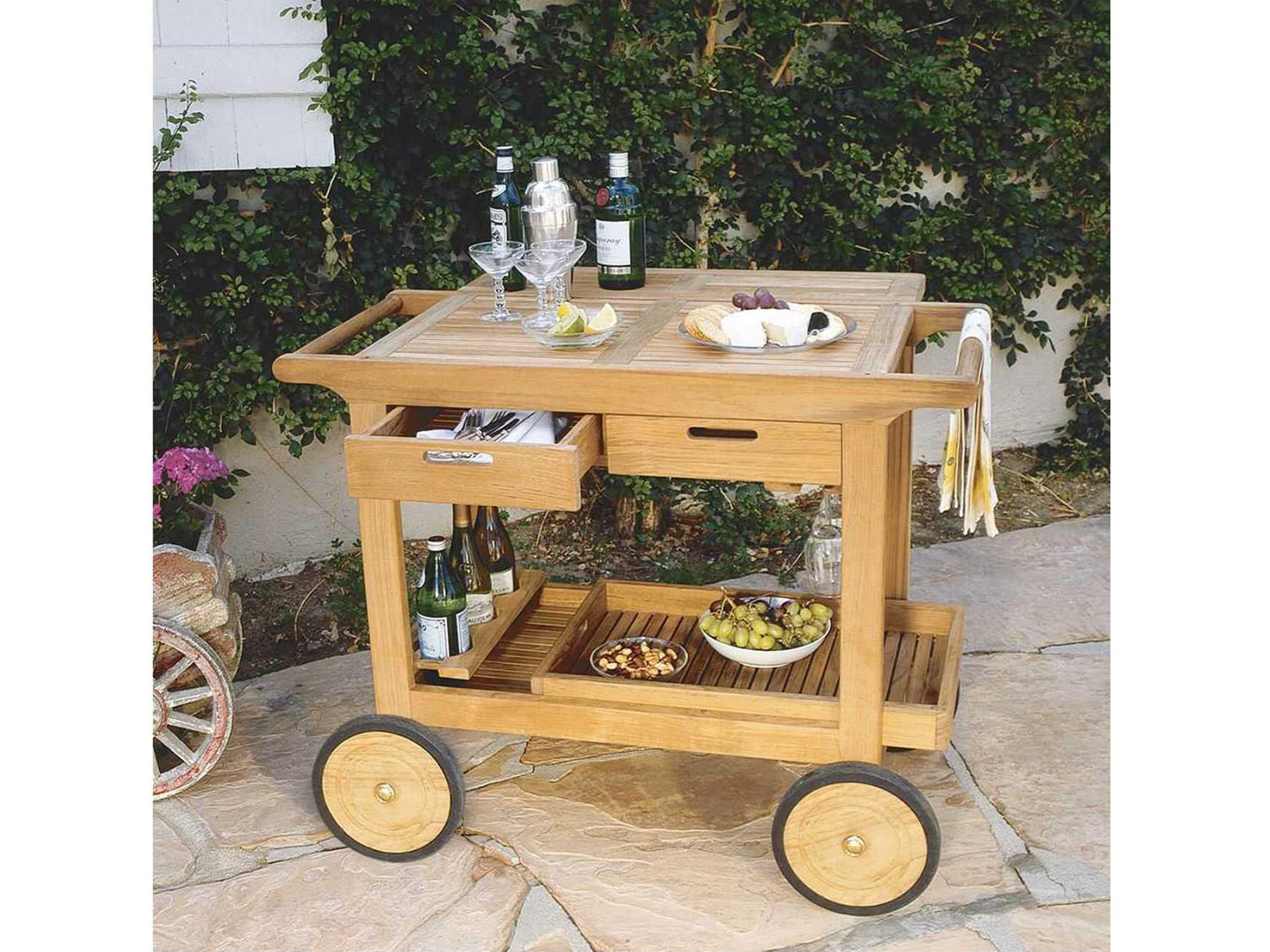 Kingsley Bate Serving Cart with Wheels