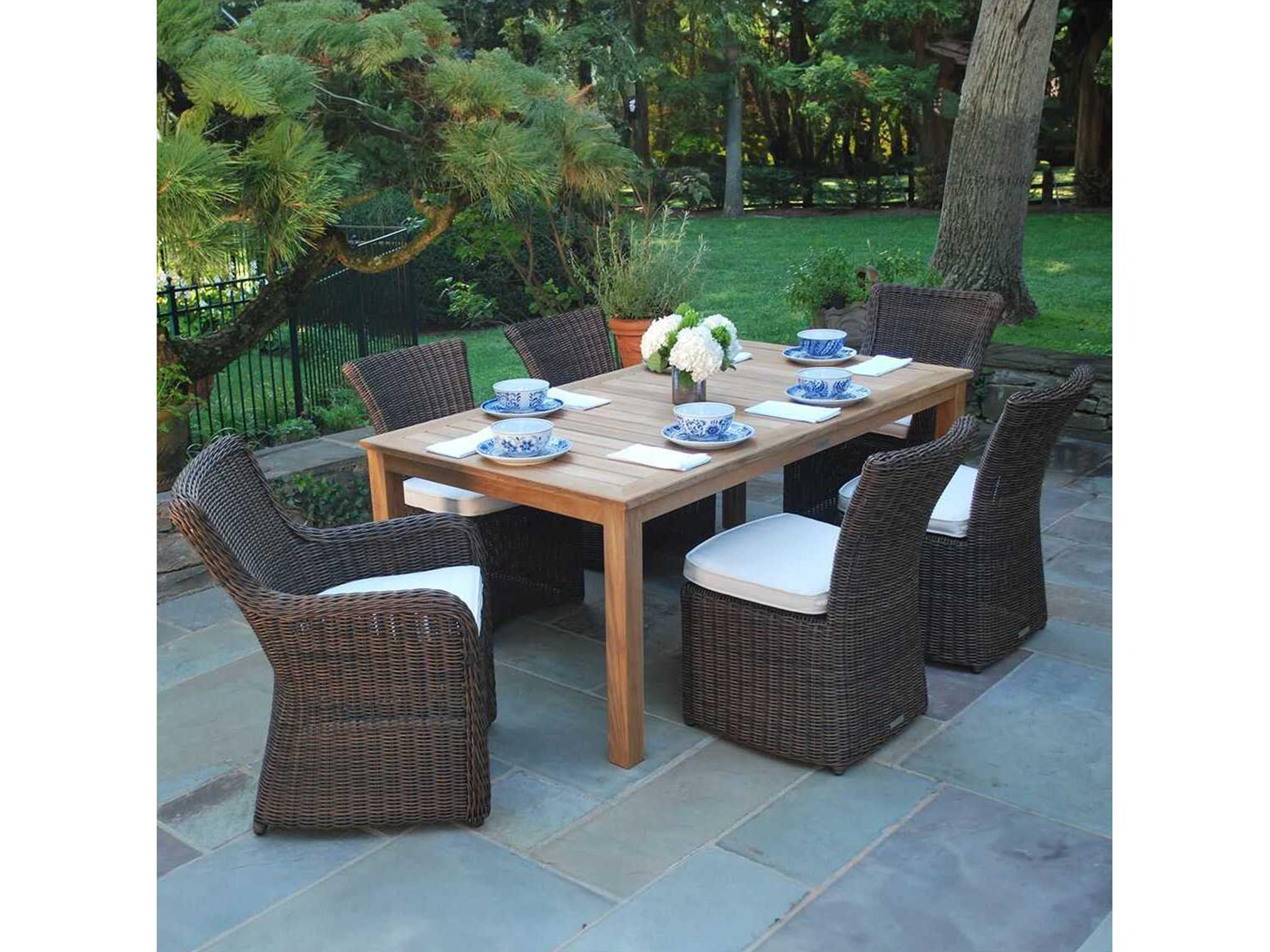 Kingsley Bate Special Order Sag Harbor Wicker Cushion Dining Side Chair