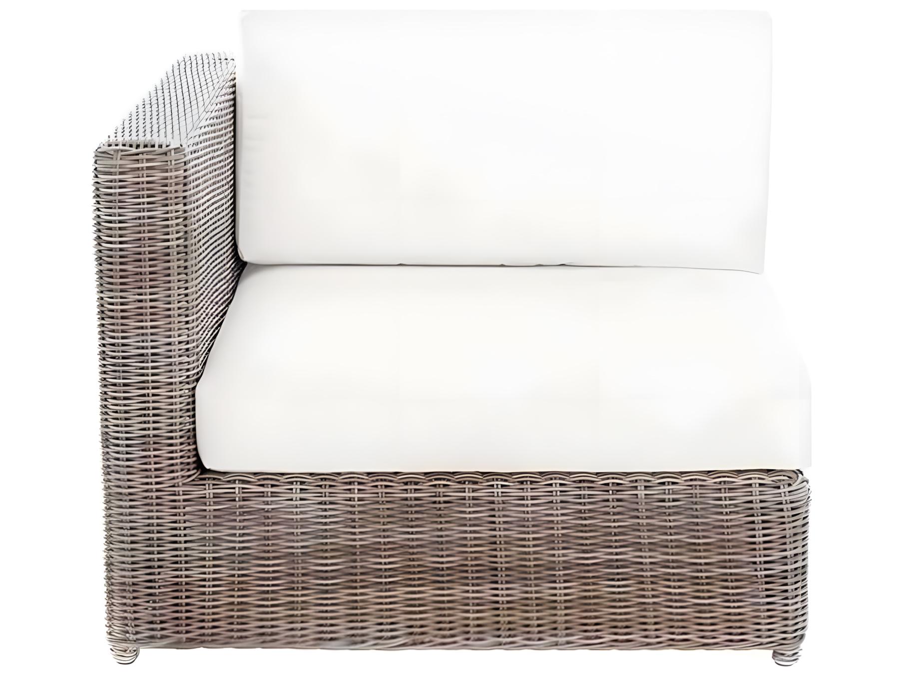 Kingsley Bate Sag Harbor Wicker Cushion Left/Right End Lounge Chair