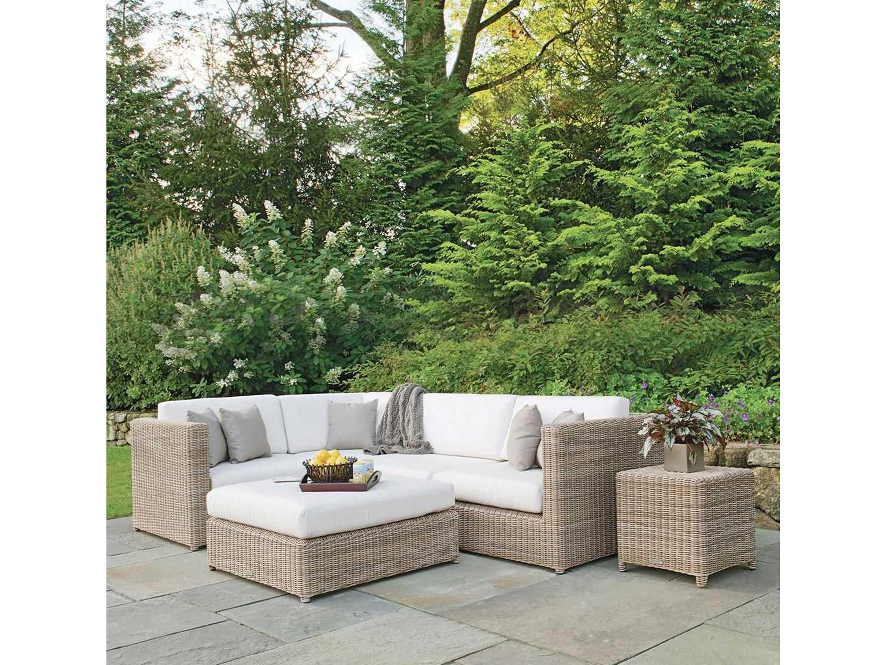 Kingsley Bate Sag Harbor Wicker Cushion Left/Right End Lounge Chair