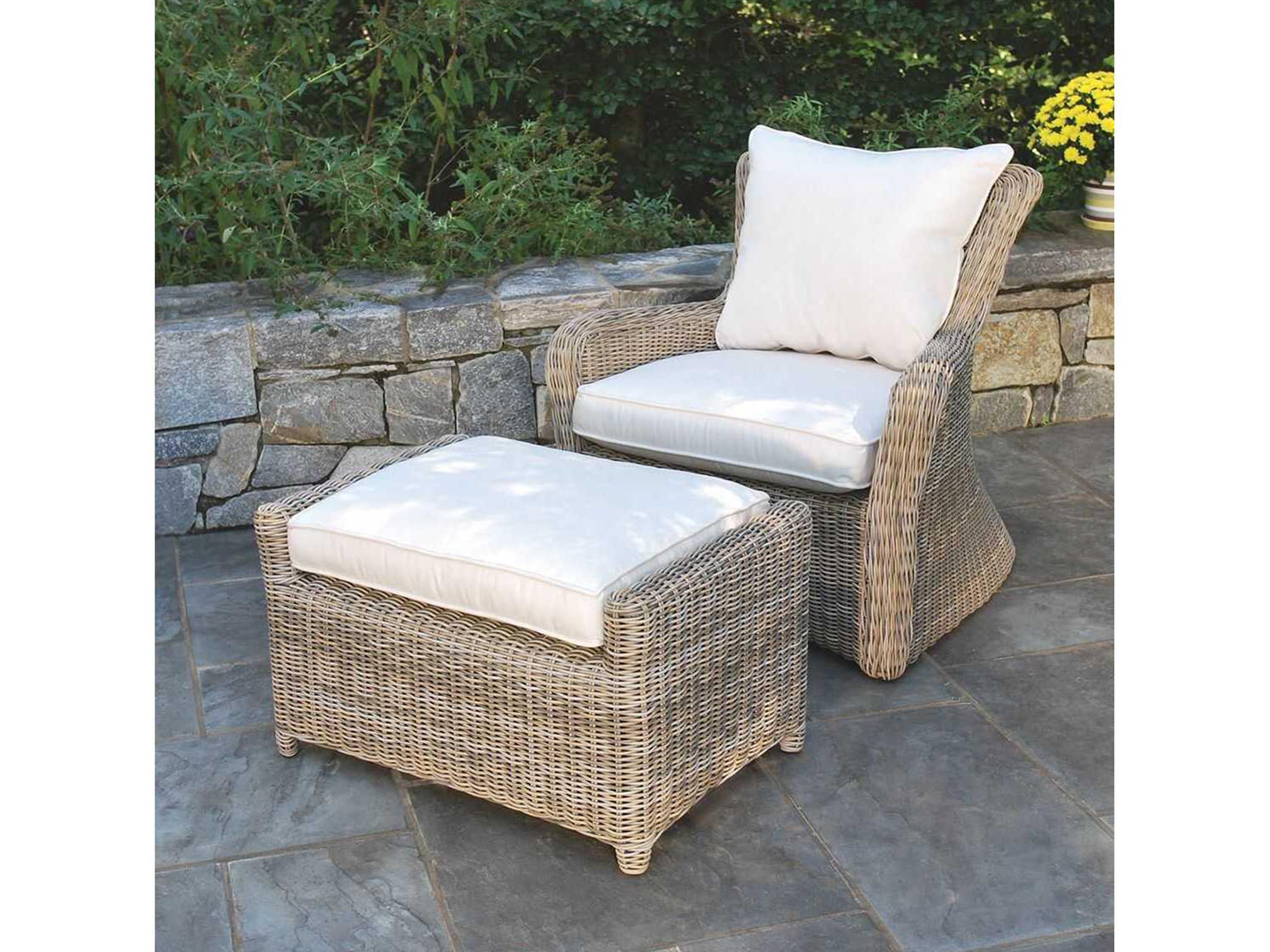 Kingsley Bate Sag Harbor Wicker Cushion Lounge Chair