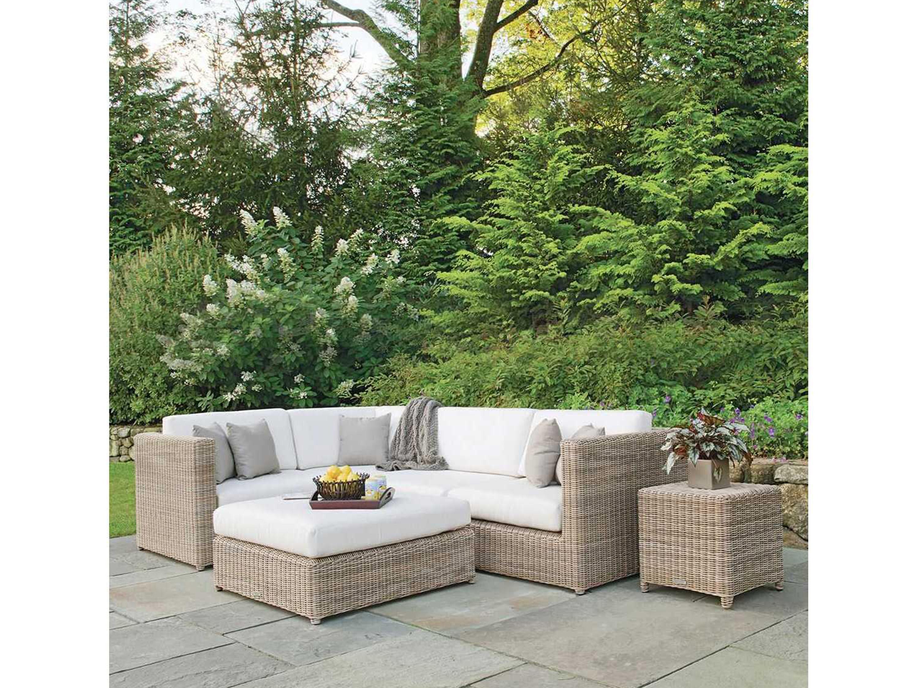 Kingsley Bate Special Order Sag Harbor Wicker Cushion Modular Lounge Chair