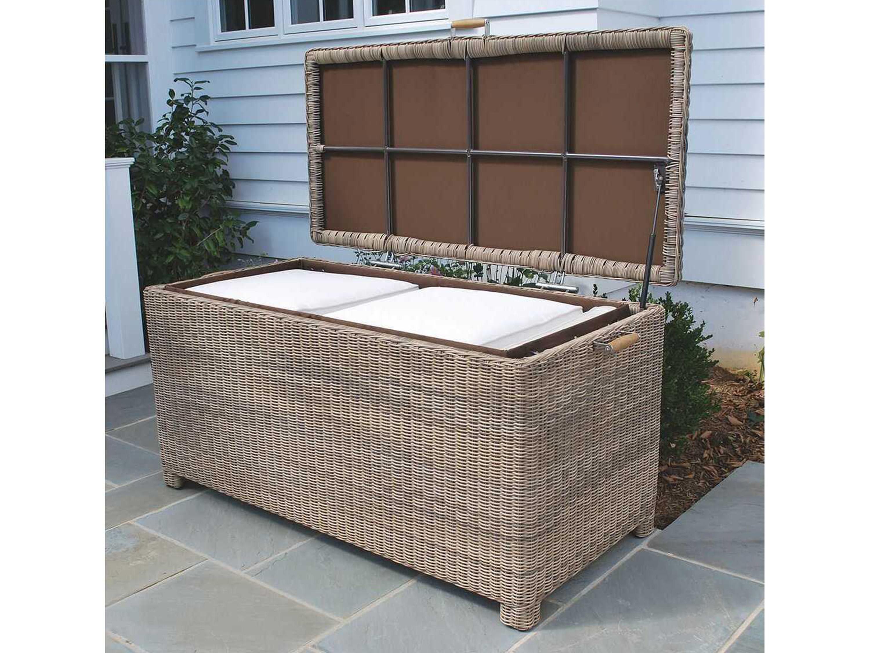 Kingsley Bate Special Order Sag Harbor Wicker 67" Cushion Box