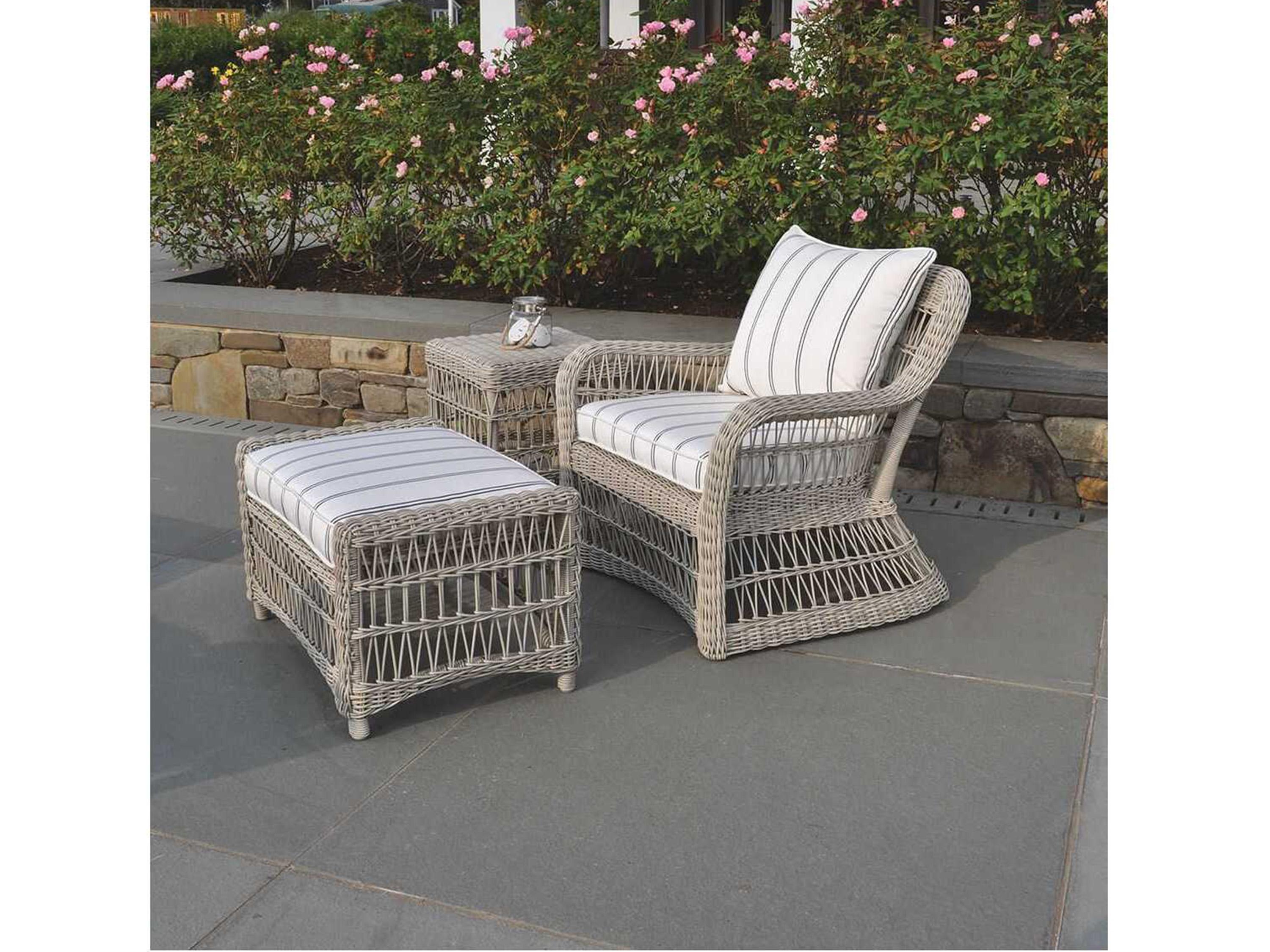 Kingsley Bate Southampton Wicker Cushion Ottoman