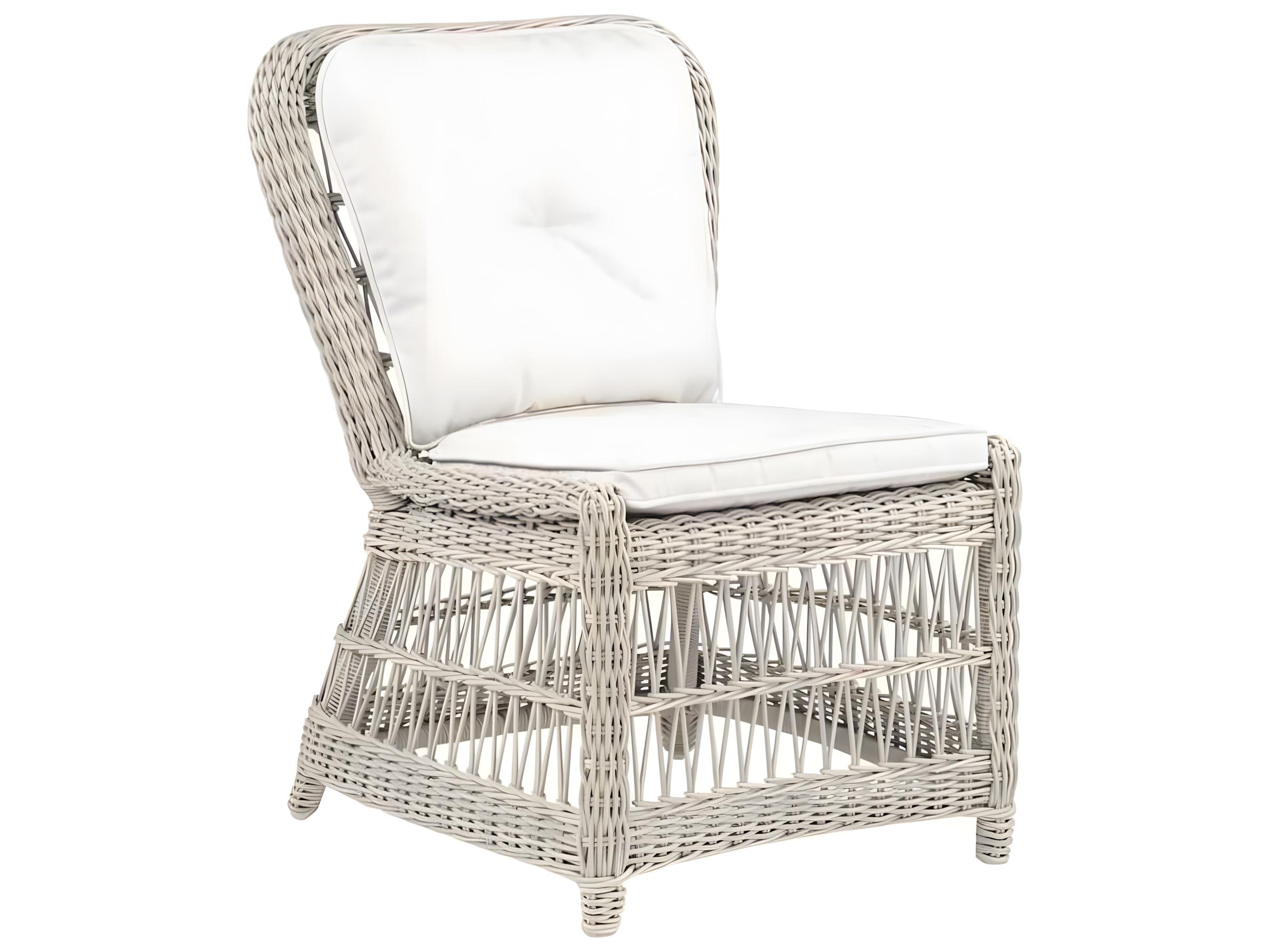 Kingsley Bate Special Order Southampton Wicker Cushion Dining Side Chair